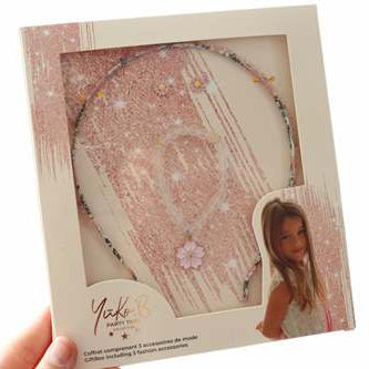 Coffret premium de 3 accessoires de mode pour enfants - Grace - Rose - Yuko B.