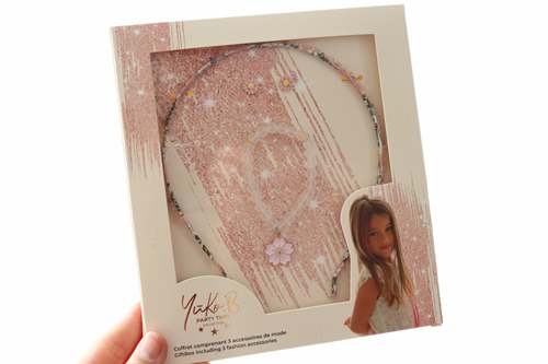 Coffret premium de 3 accessoires de mode pour enfants - Grace - Rose - Yuko B.