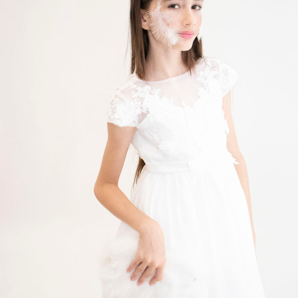 Robe longue de Cérémonie Jeanne vue de face — Yuko B.