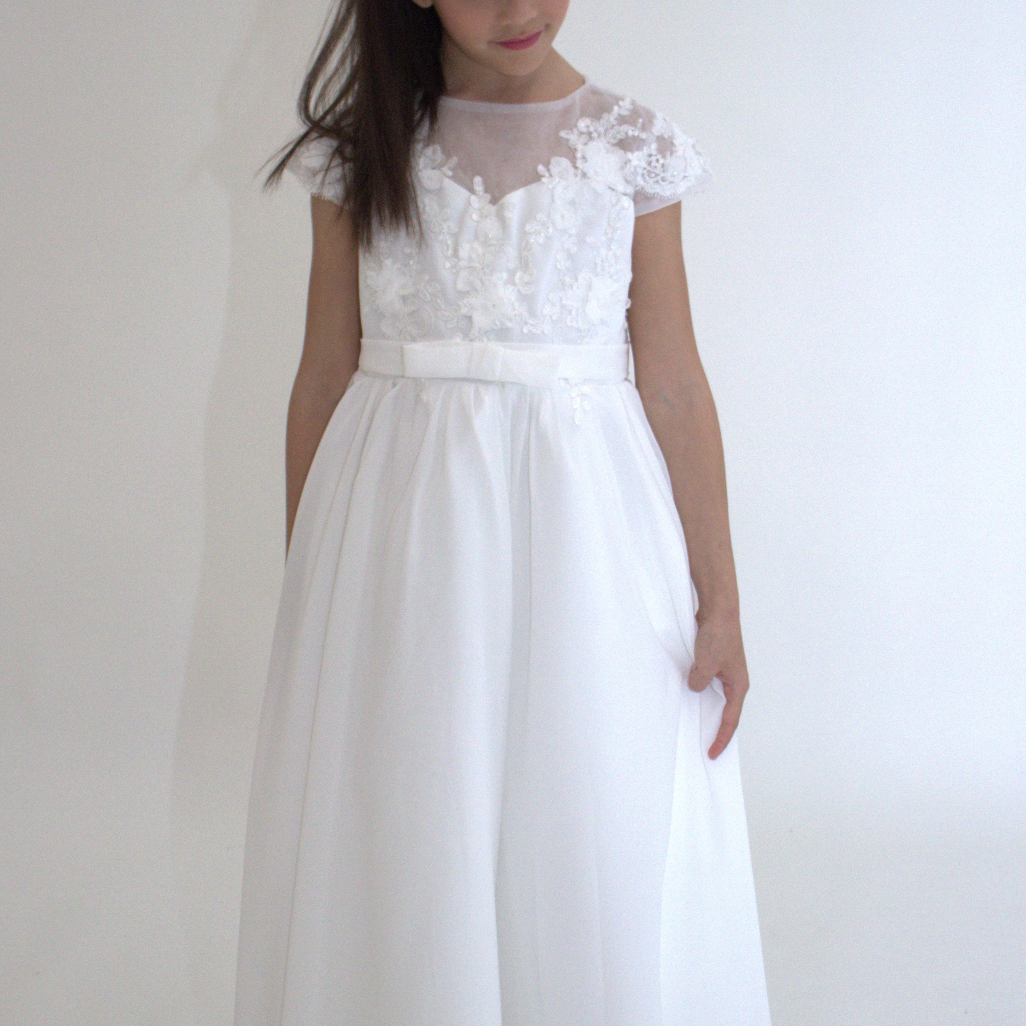 Robe longue de Cérémonie Jeanne zoom matière — Yuko B.