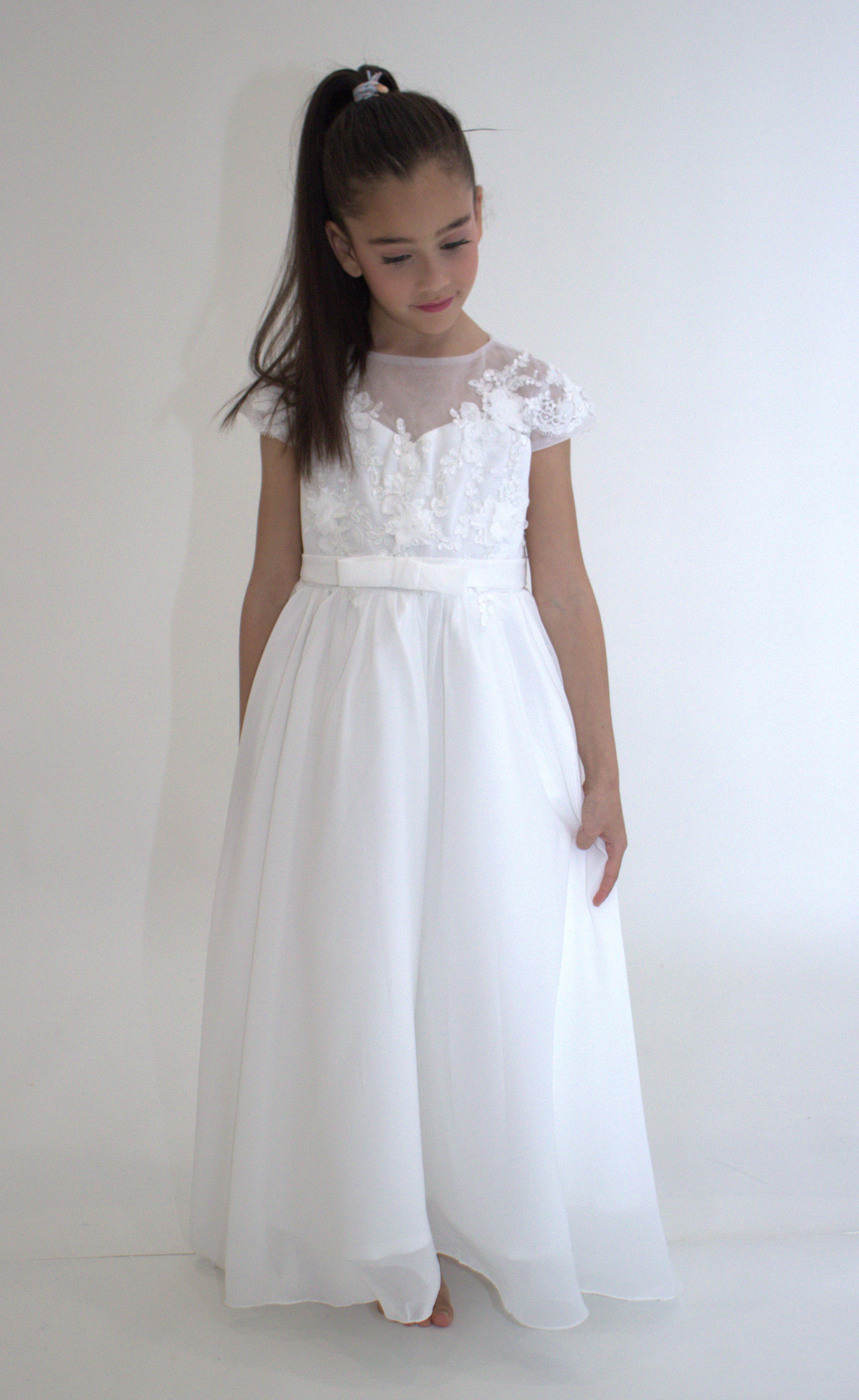 Robe longue de Cérémonie Jeanne zoom matière — Yuko B.