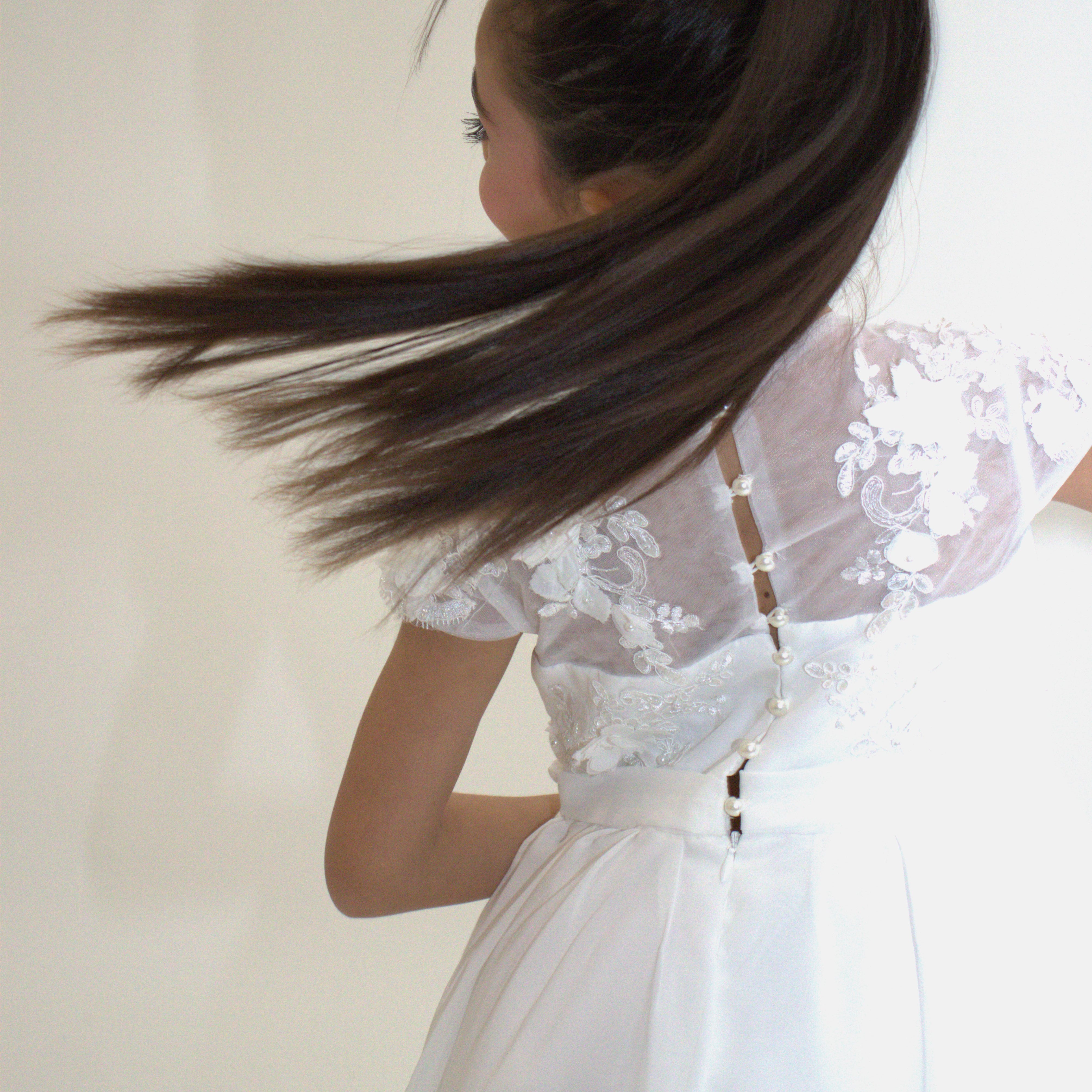 Robe longue de Cérémonie Jeanne — accessoire enfant Yuko B.