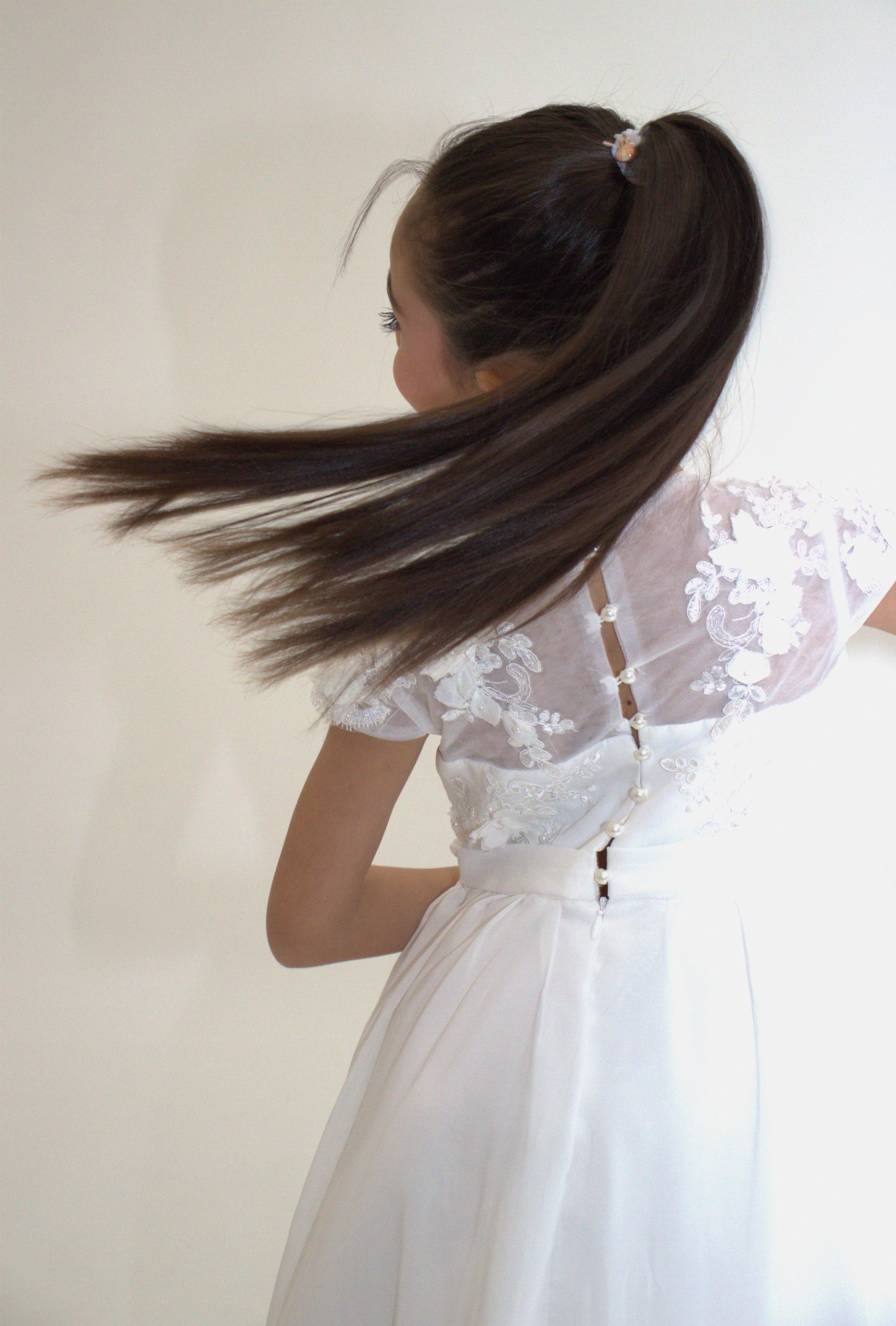 Robe longue de Cérémonie Jeanne — accessoire enfant Yuko B.