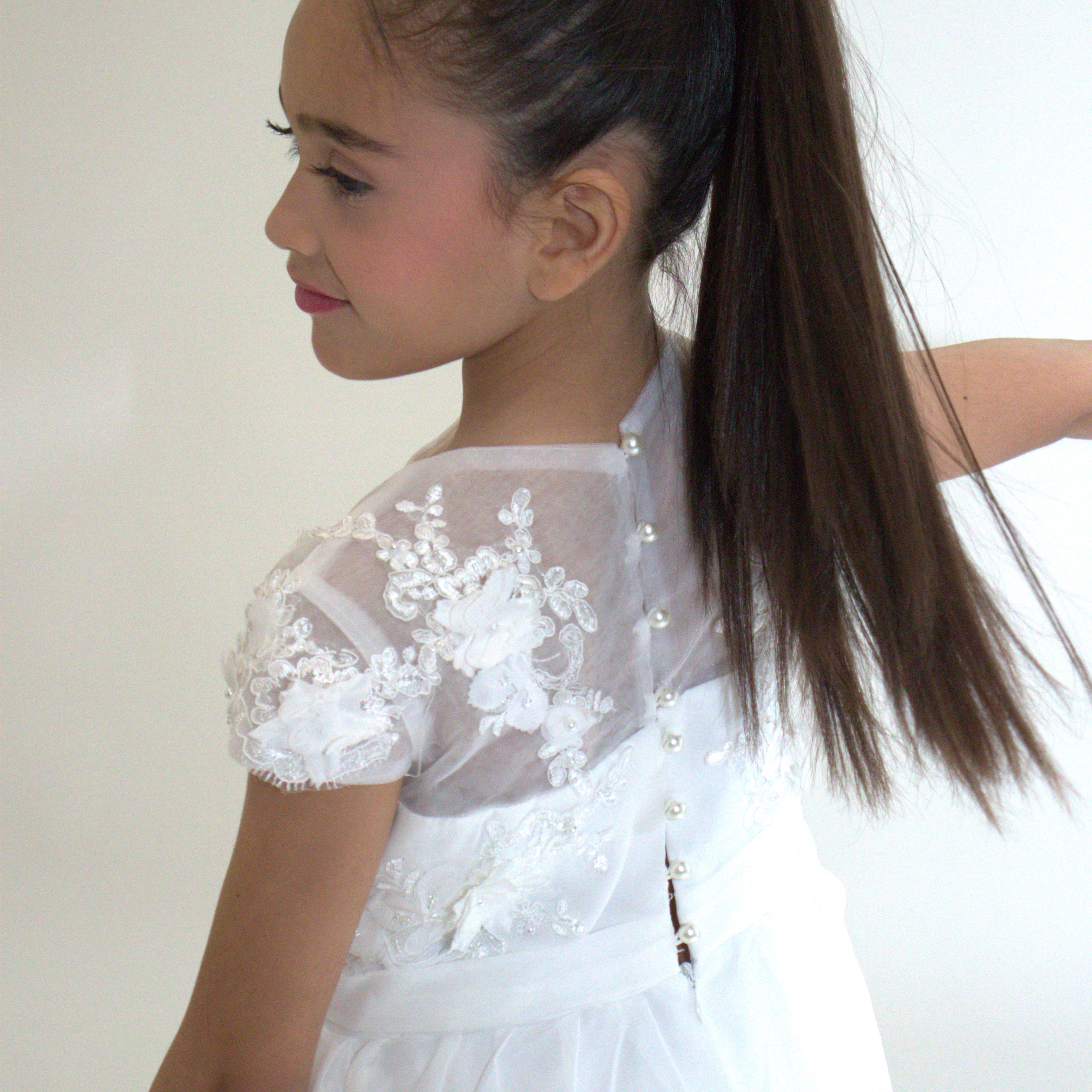 Robe longue de Cérémonie Jeanne — accessoire enfant Yuko B.