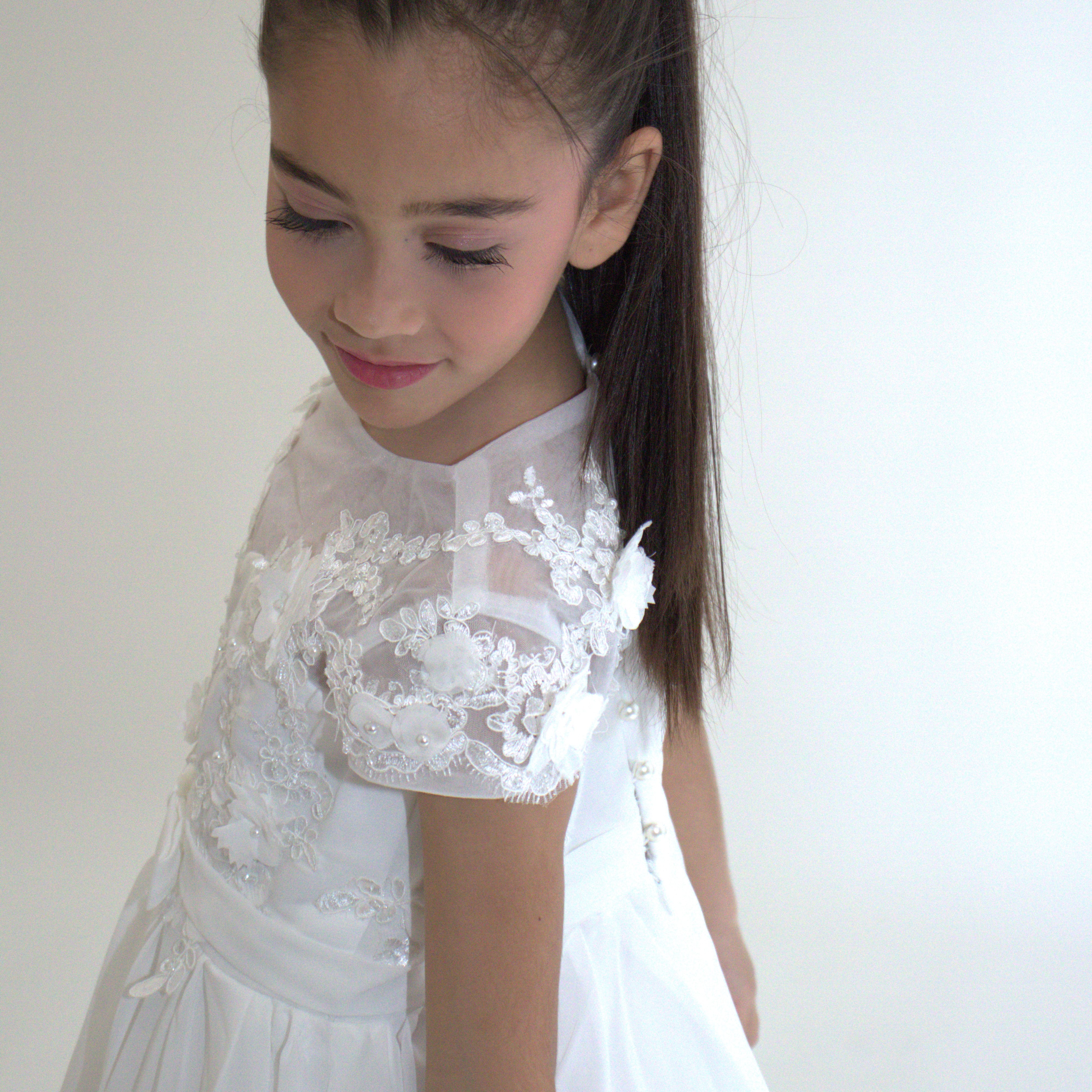 Robe longue de Cérémonie Jeanne — accessoire enfant Yuko B.