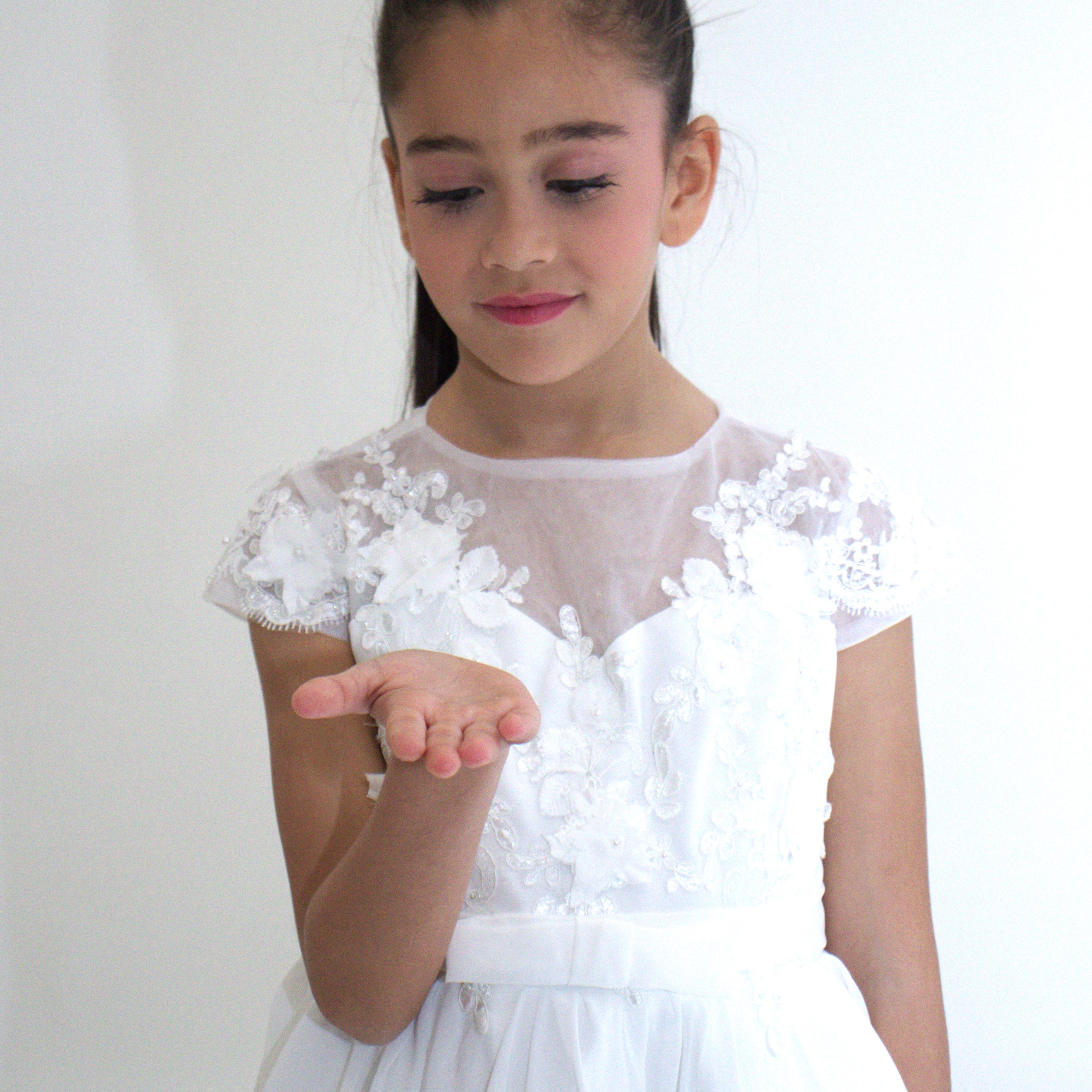 Robe longue de Cérémonie Jeanne — accessoire enfant Yuko B.