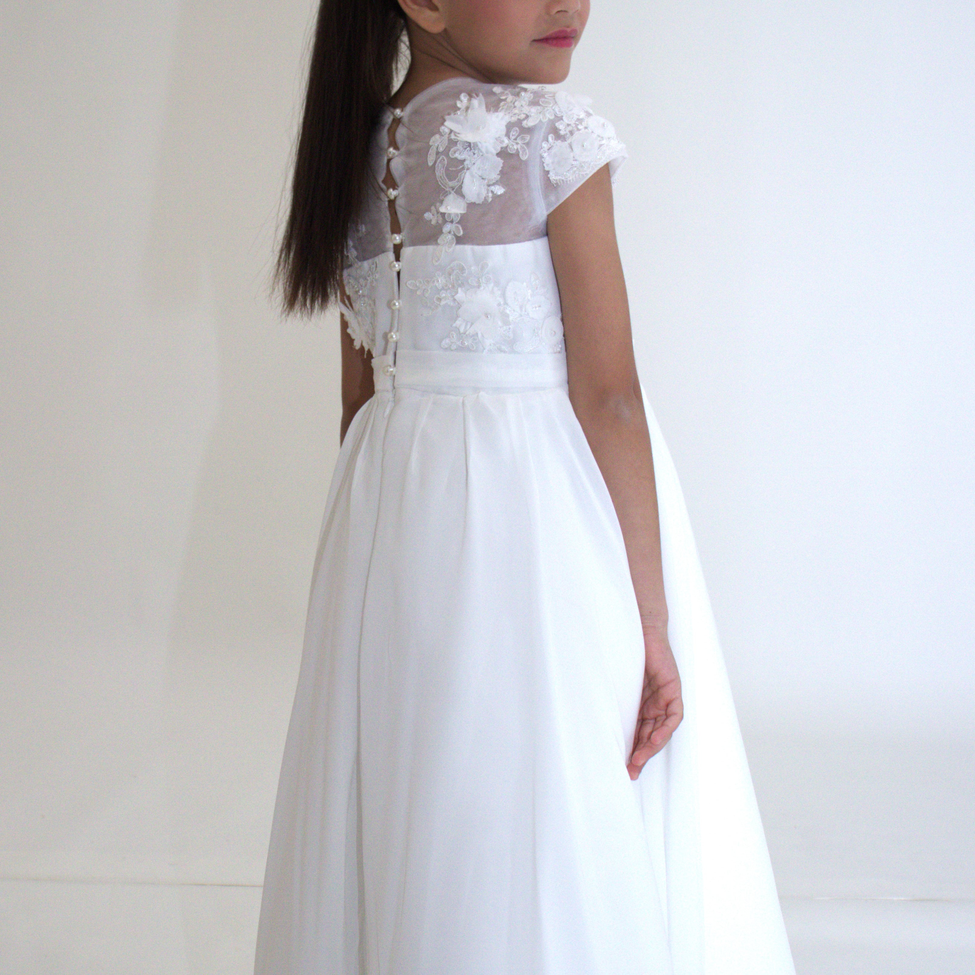 Robe longue de Cérémonie Jeanne — accessoire enfant Yuko B.