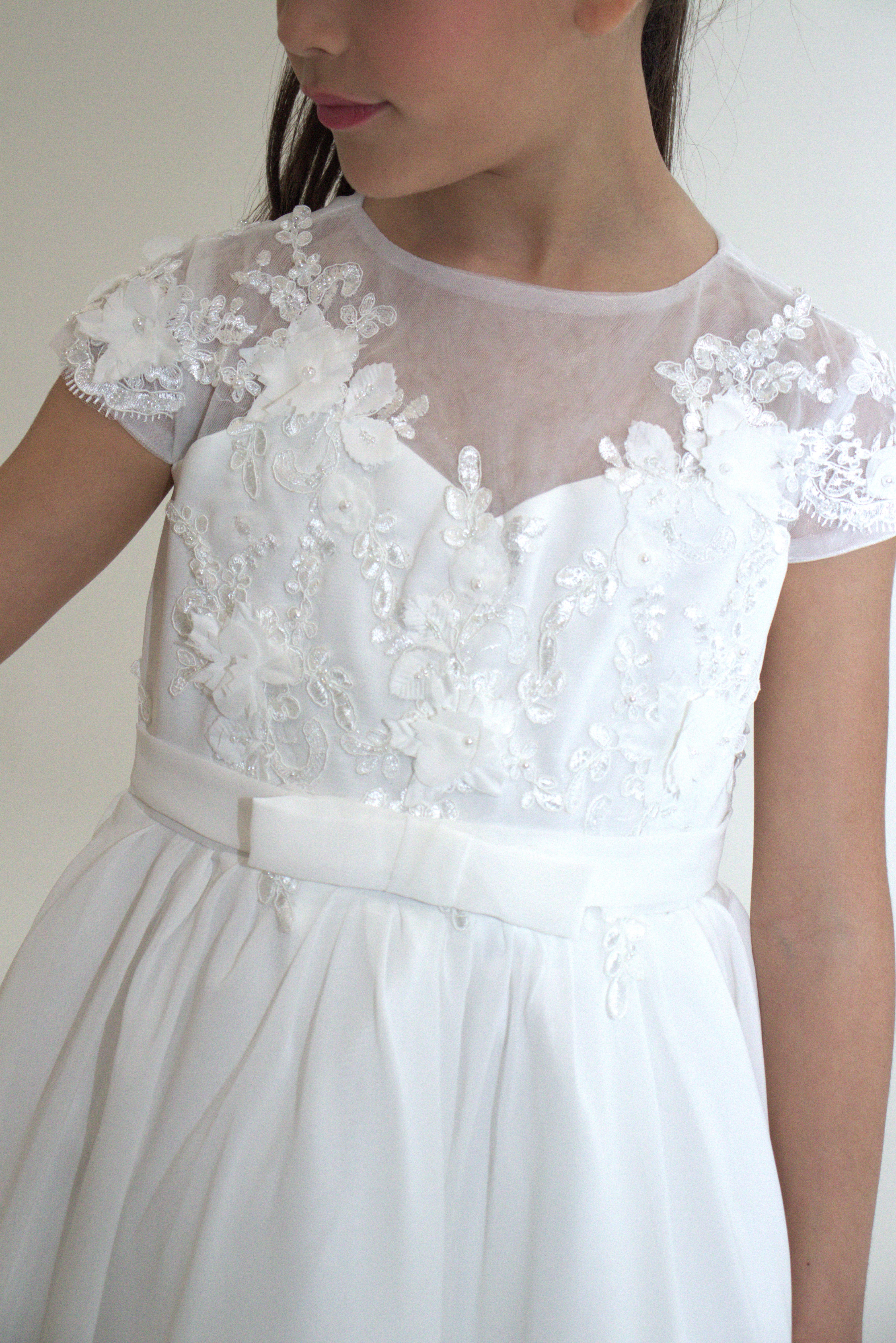 Robe longue de Cérémonie Jeanne — accessoire enfant Yuko B.