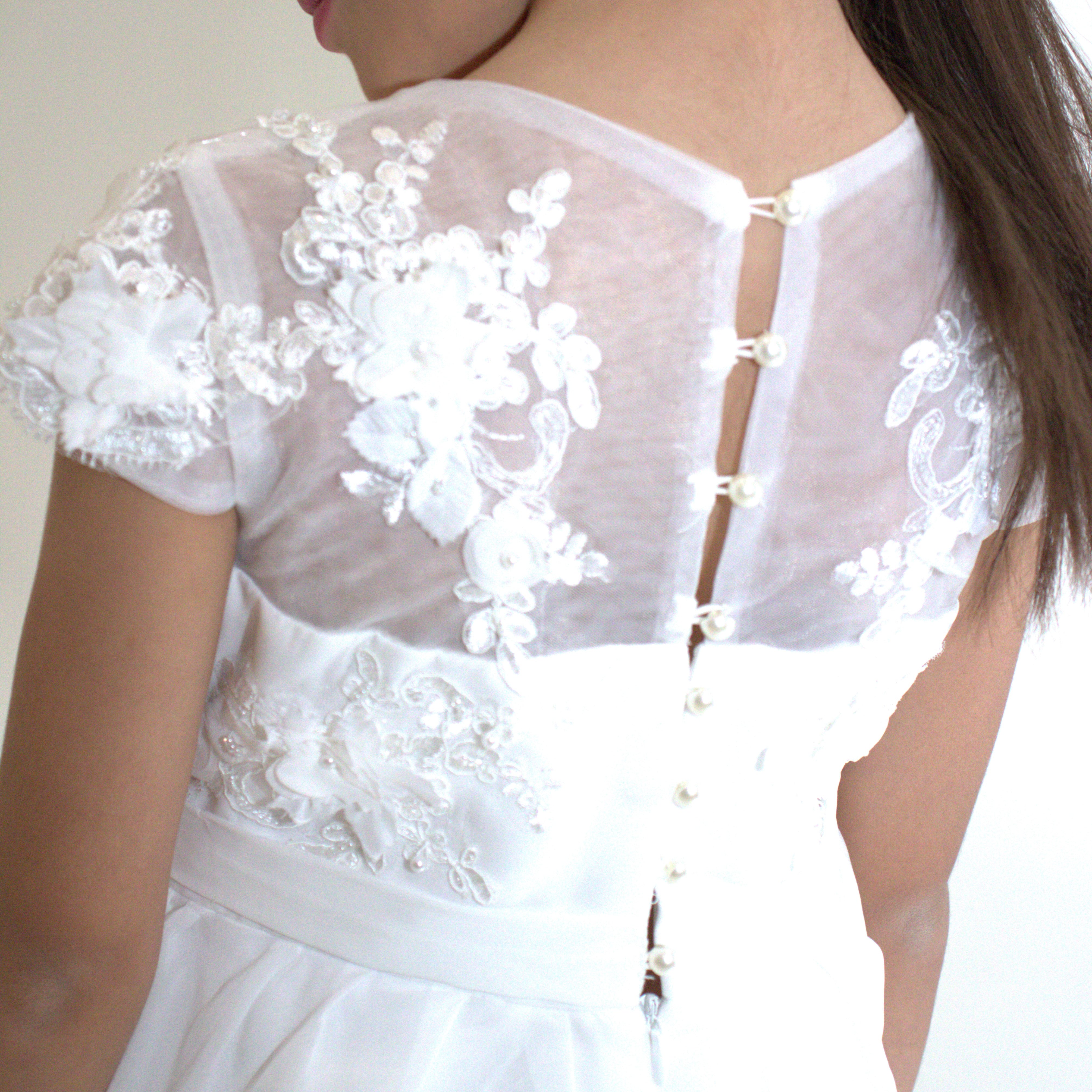 Robe longue de Cérémonie Jeanne — accessoire enfant Yuko B.