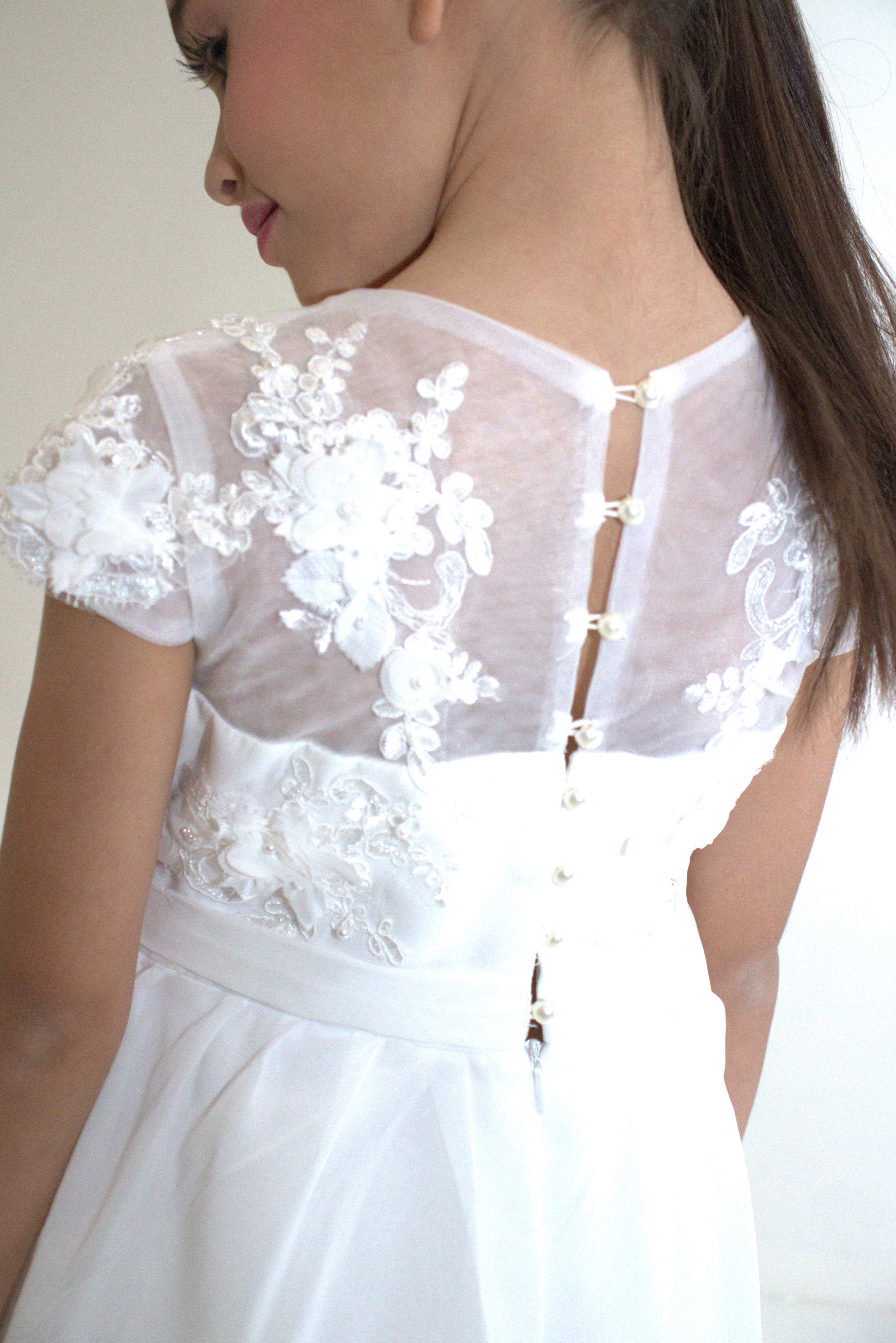 Robe longue de Cérémonie Jeanne — accessoire enfant Yuko B.