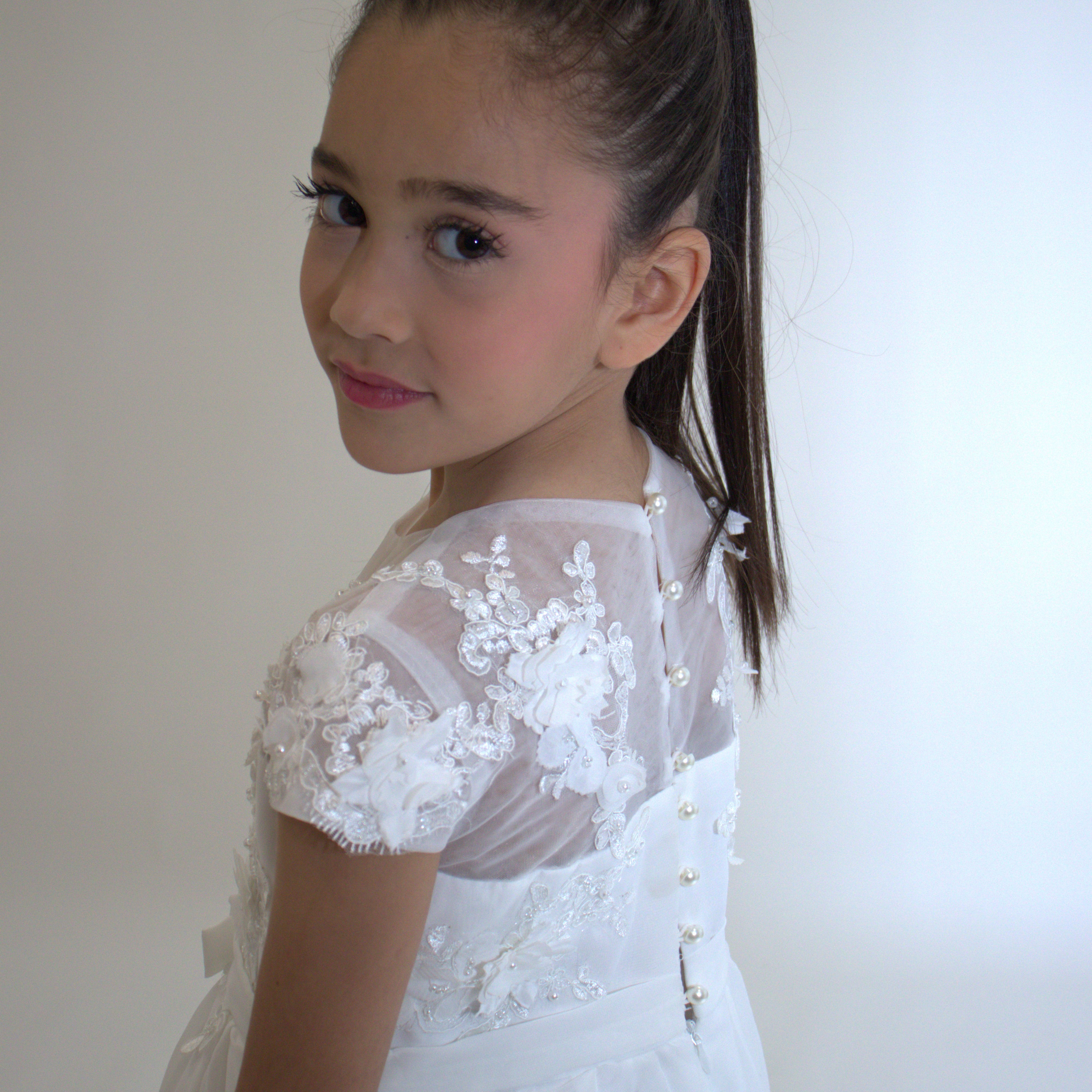 Robe longue de Cérémonie Jeanne — accessoire enfant Yuko B.