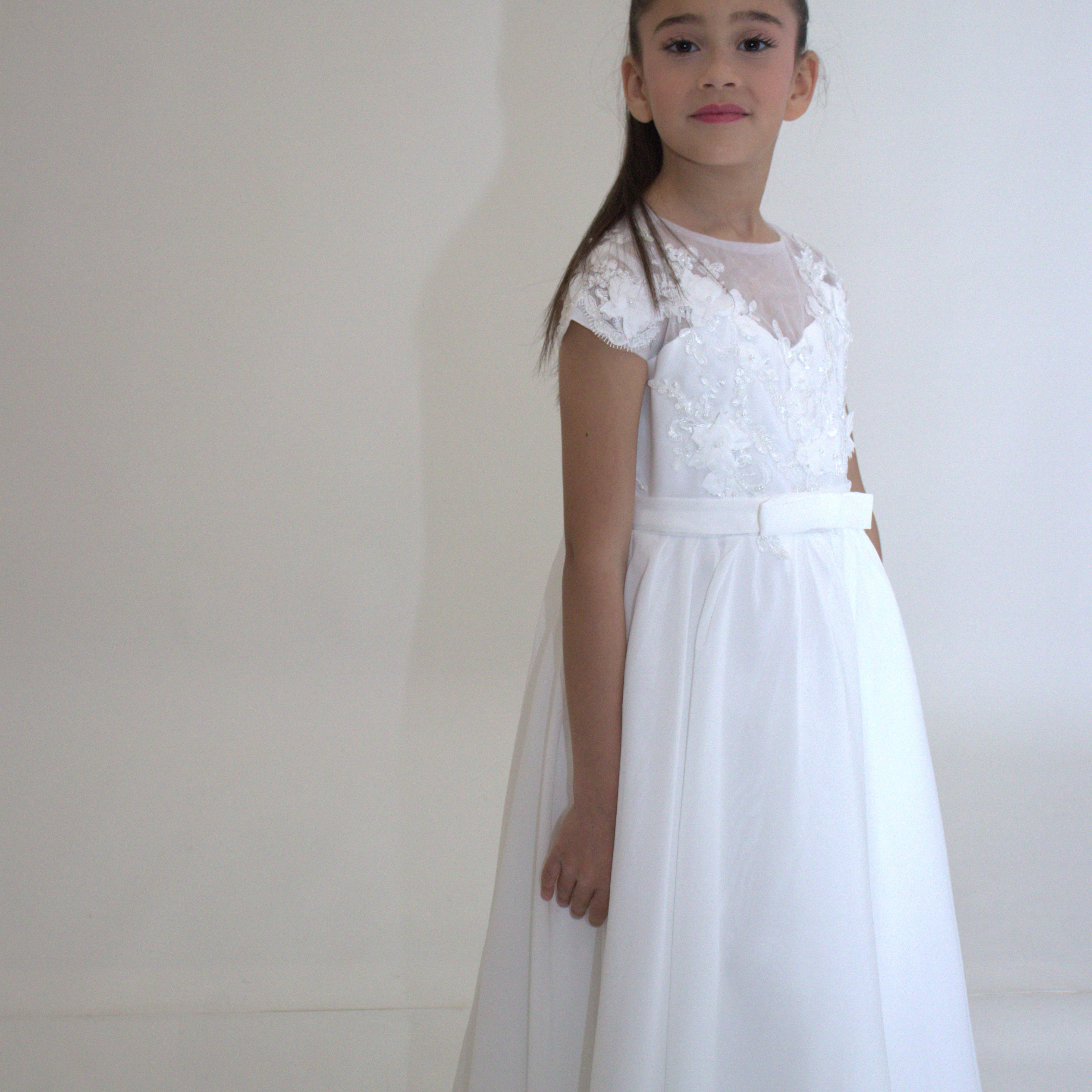 Robe longue de Cérémonie Jeanne — accessoire enfant Yuko B.