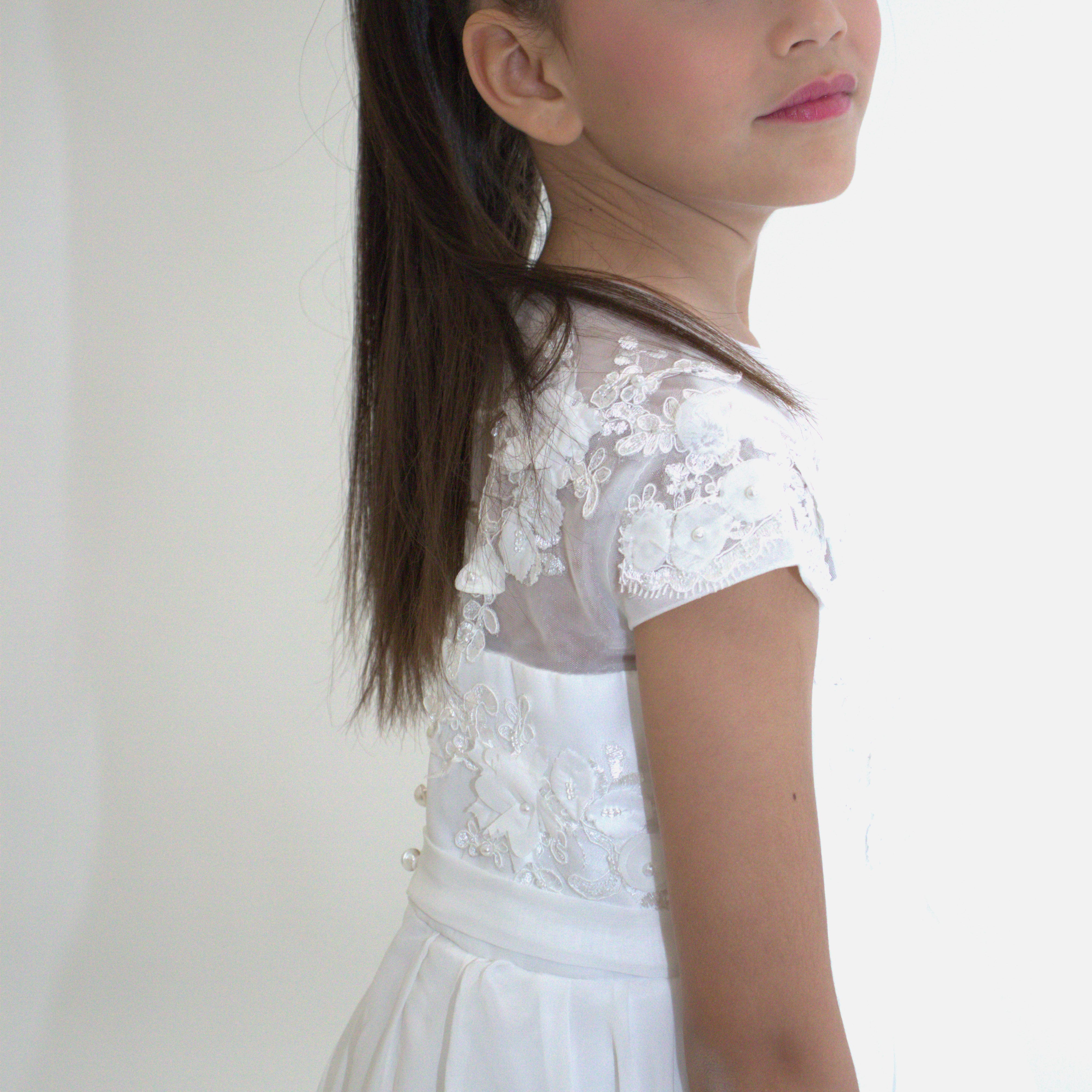Robe longue de Cérémonie Jeanne — accessoire enfant Yuko B.