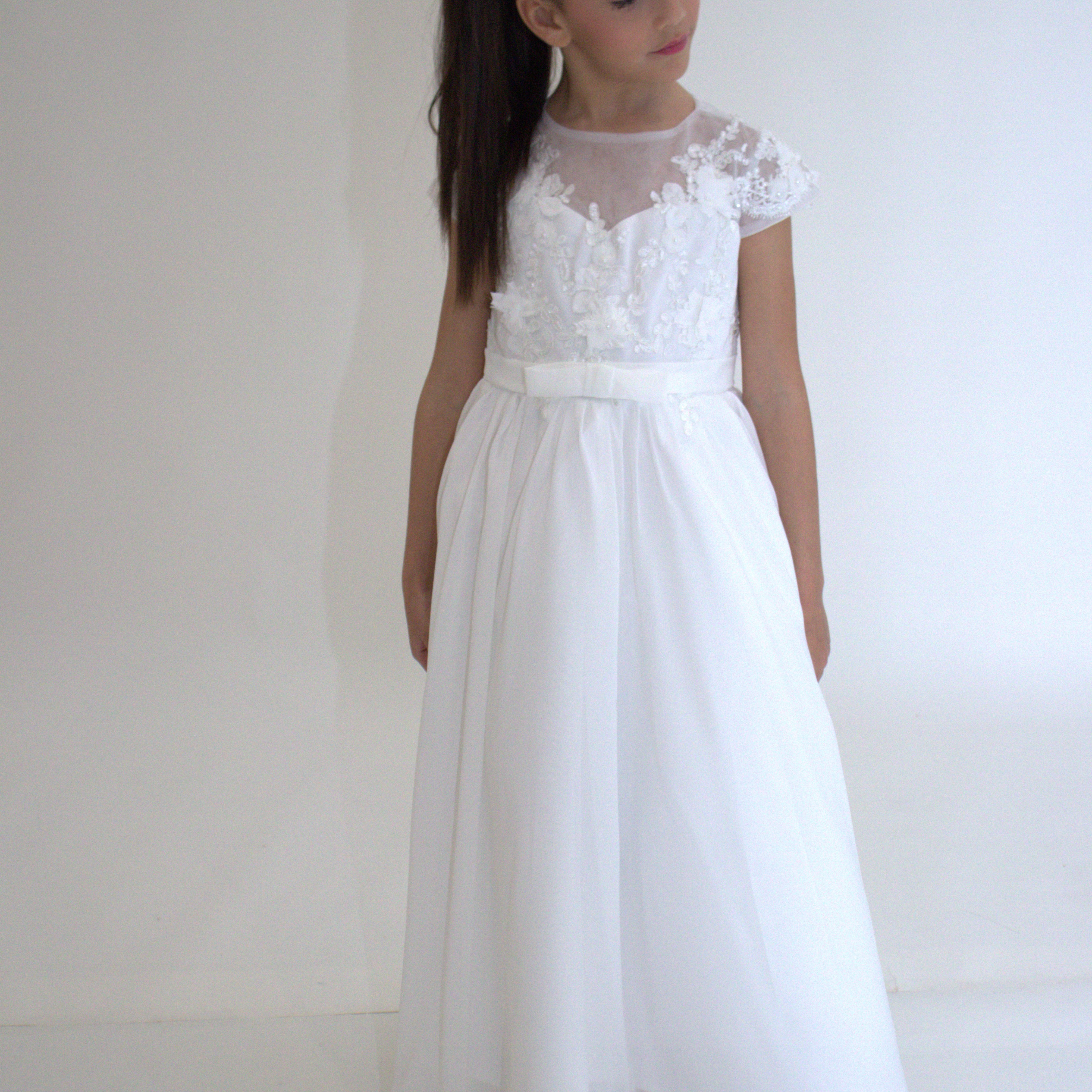 Robe longue de Cérémonie Jeanne — accessoire enfant Yuko B.