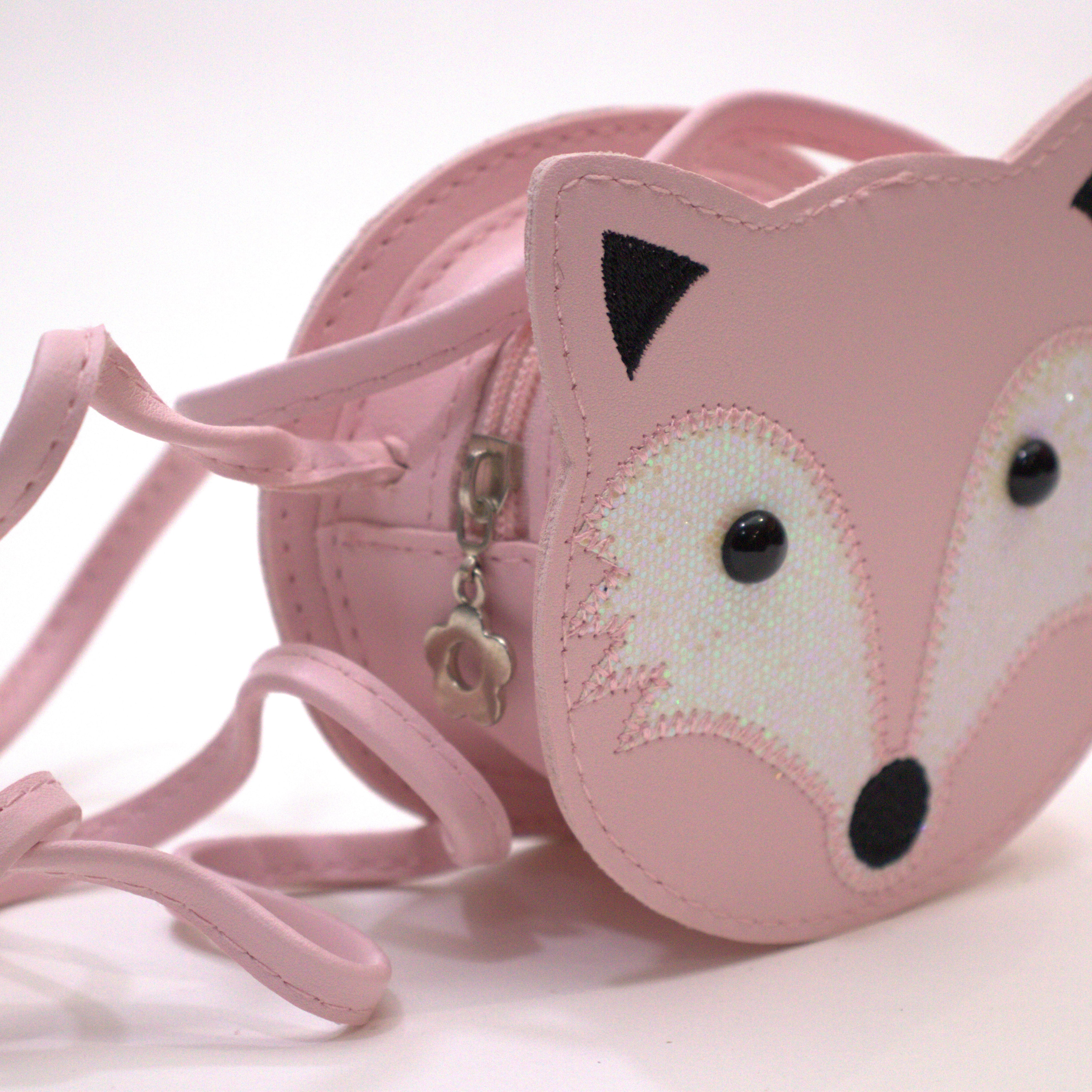 Sac bandoulière enfant - Joon le eptit renard Rose - Yuko B.