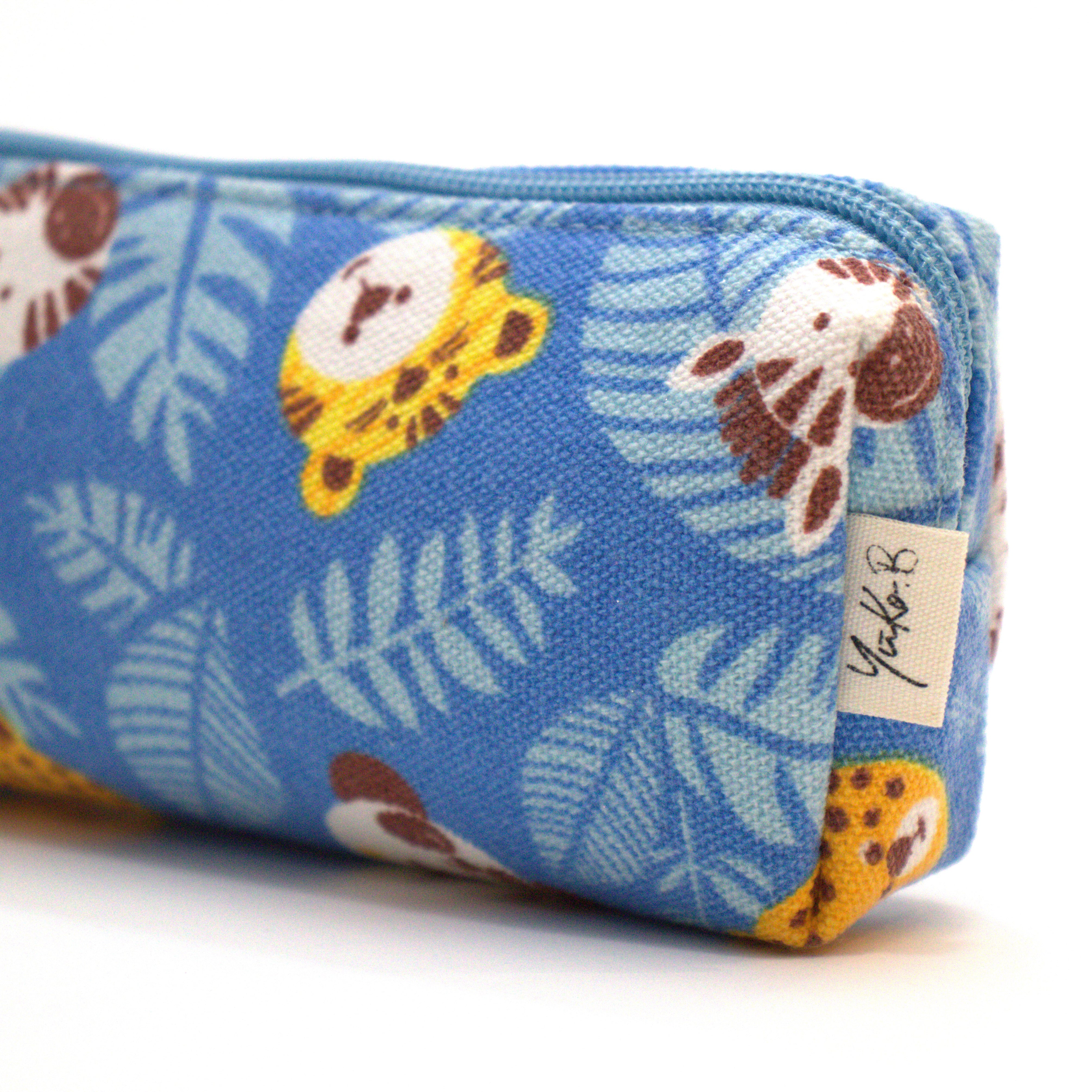Trousse bleue - Gamme Jungle Carnival - Bleu - Yuko B.