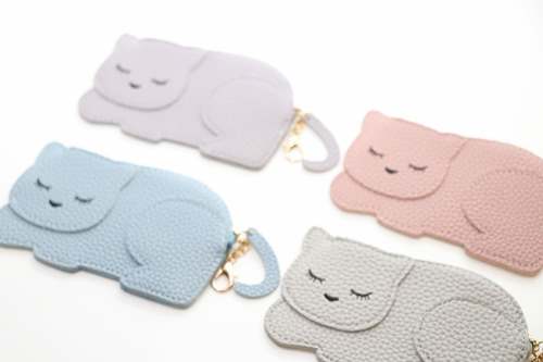 Porte monnaie Chat Katie - Le chaton élégant gris - Yuko B.