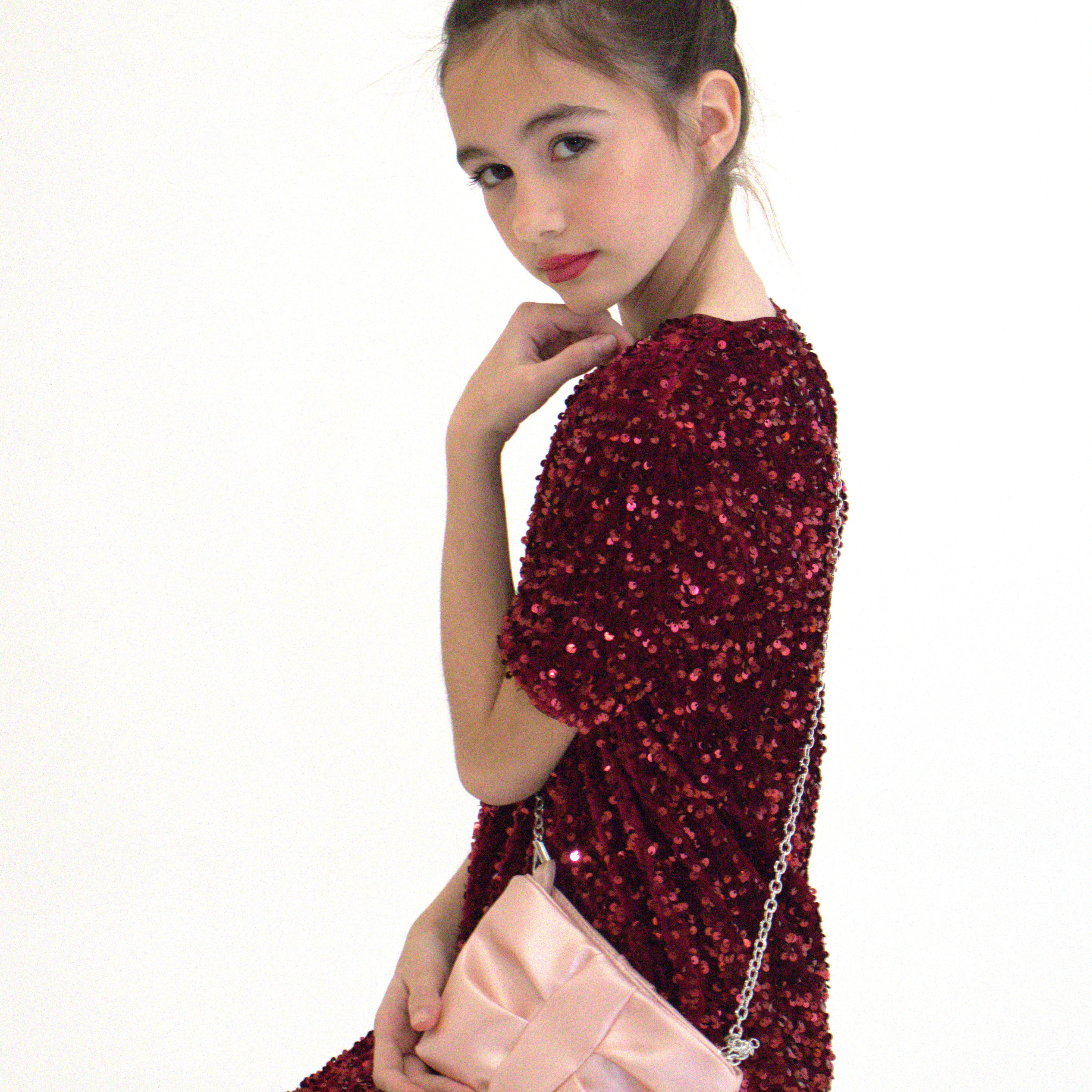 Sac bandoulière enfant - Moon - Rose doux - Yuko B.