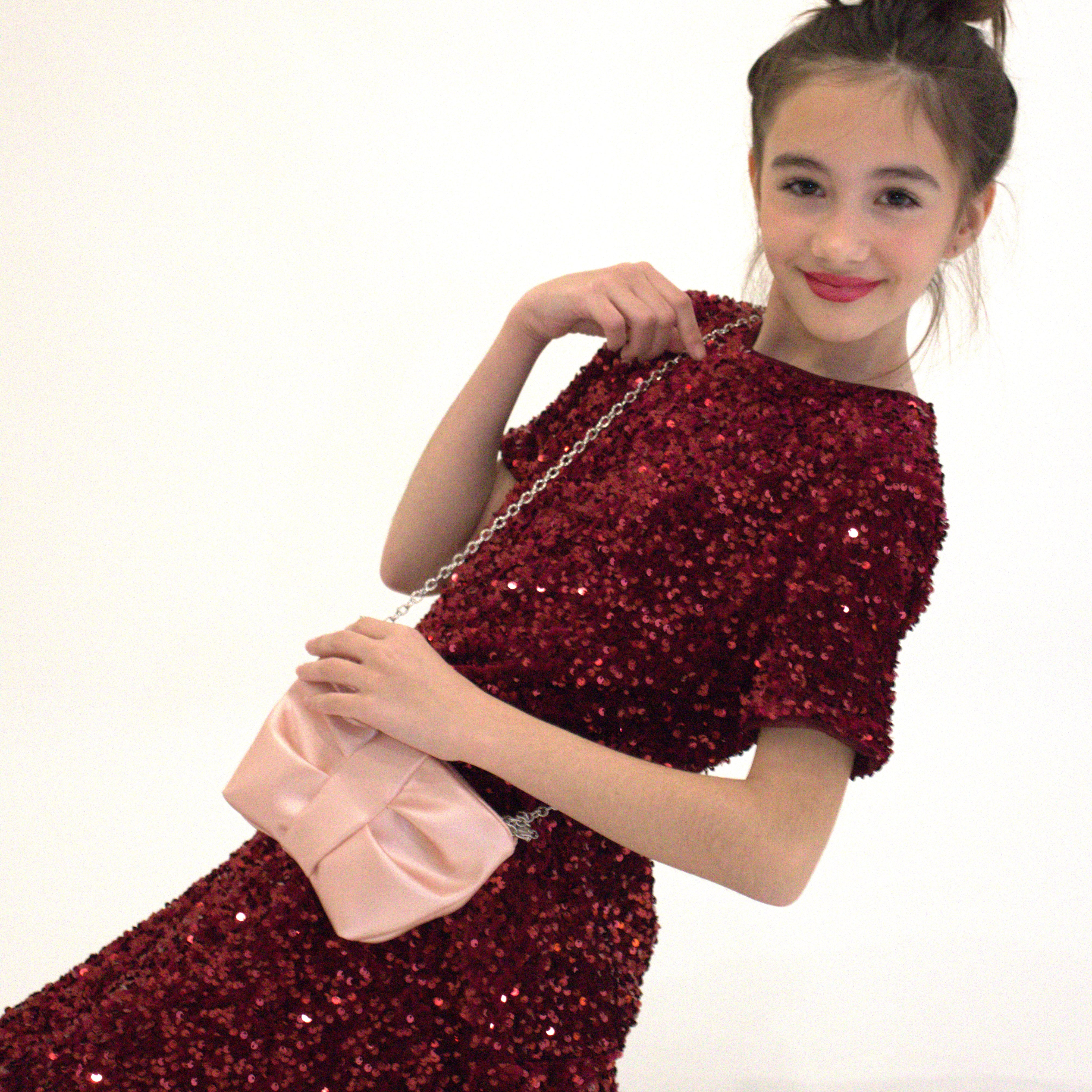 Sac bandoulière enfant - Moon - Rose doux - Yuko B.