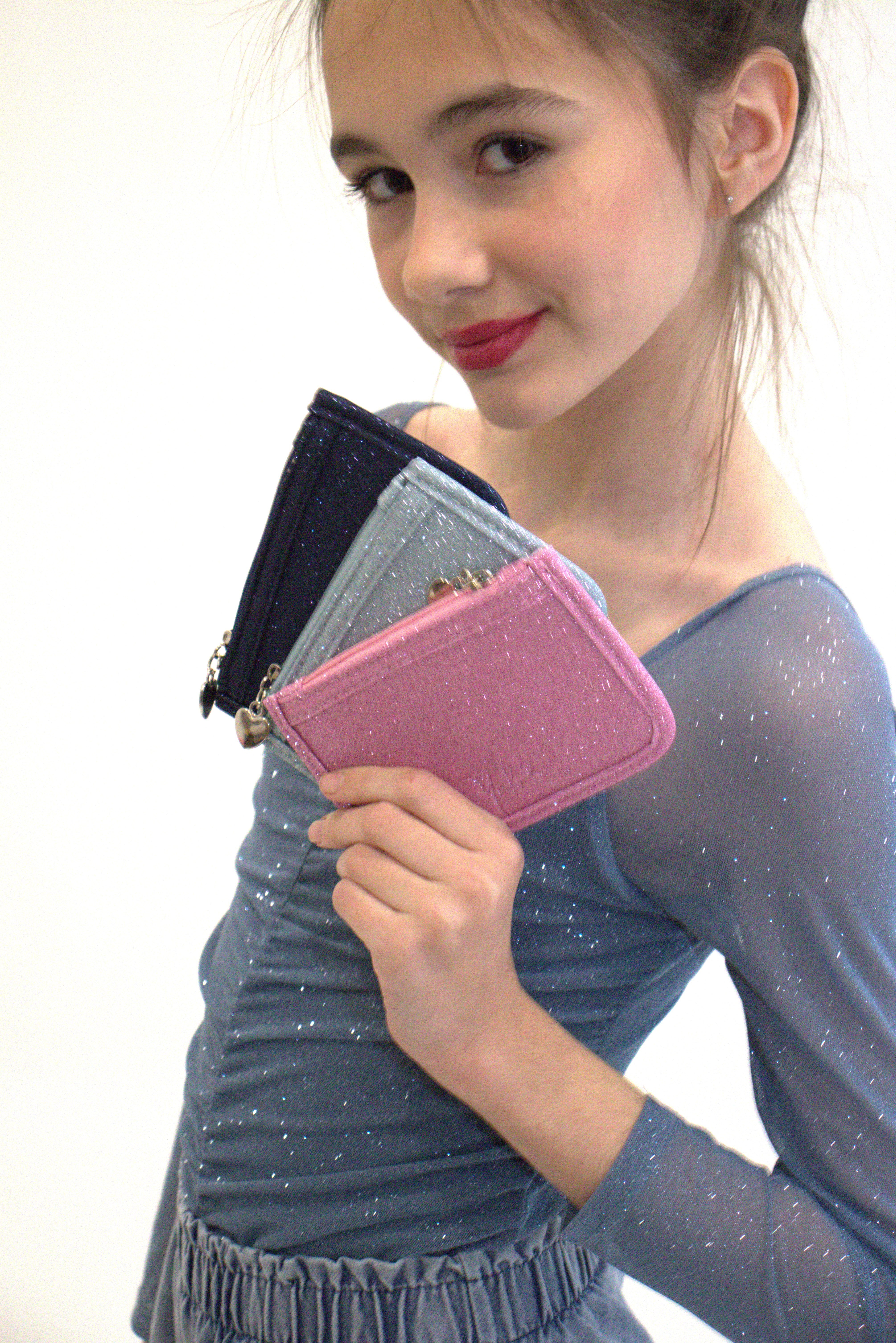 MOON - Porte monnaie pailleté - Rose - Yuko B.