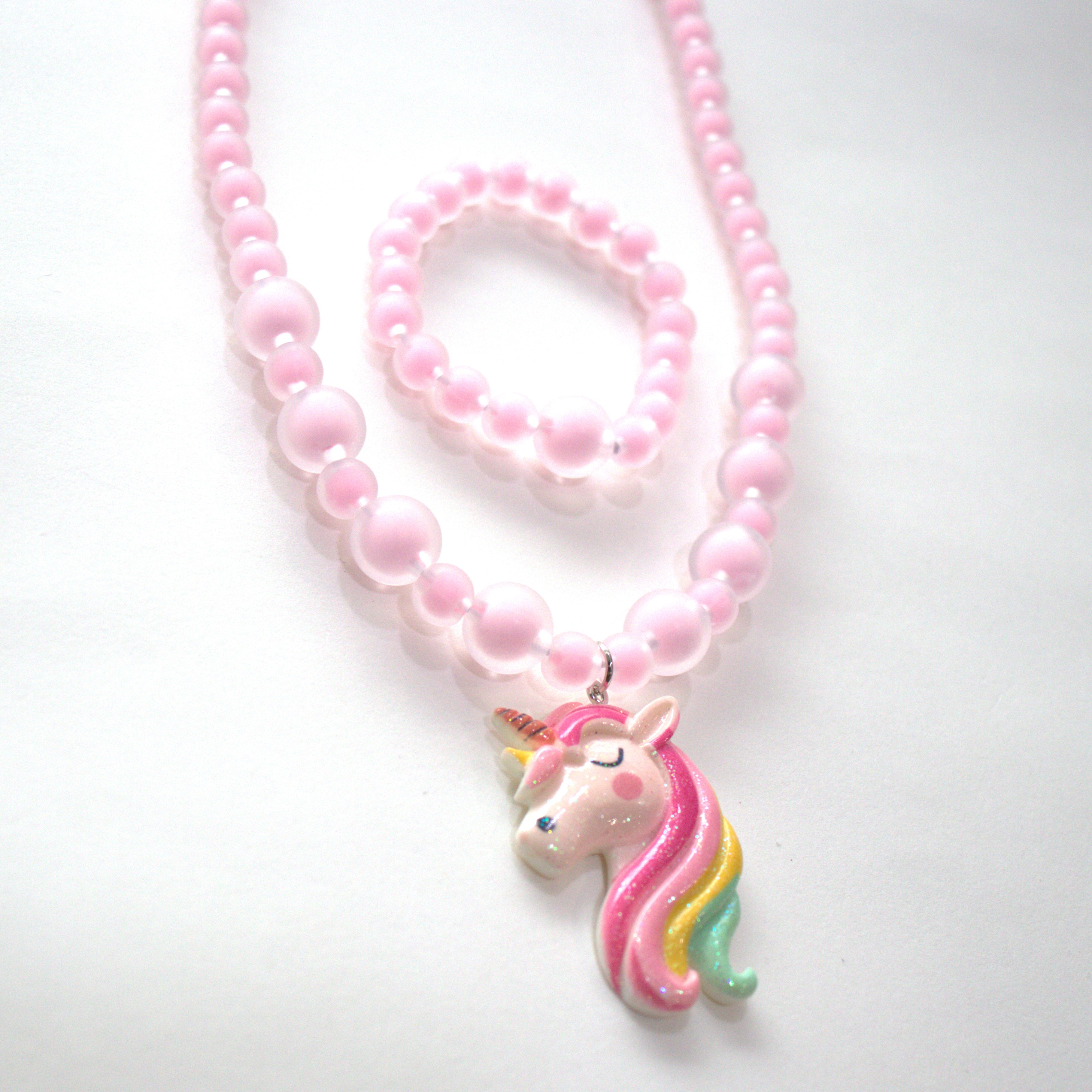 Coffret Reine Licorne - Parure Collier + bracelet - Yuko B.
