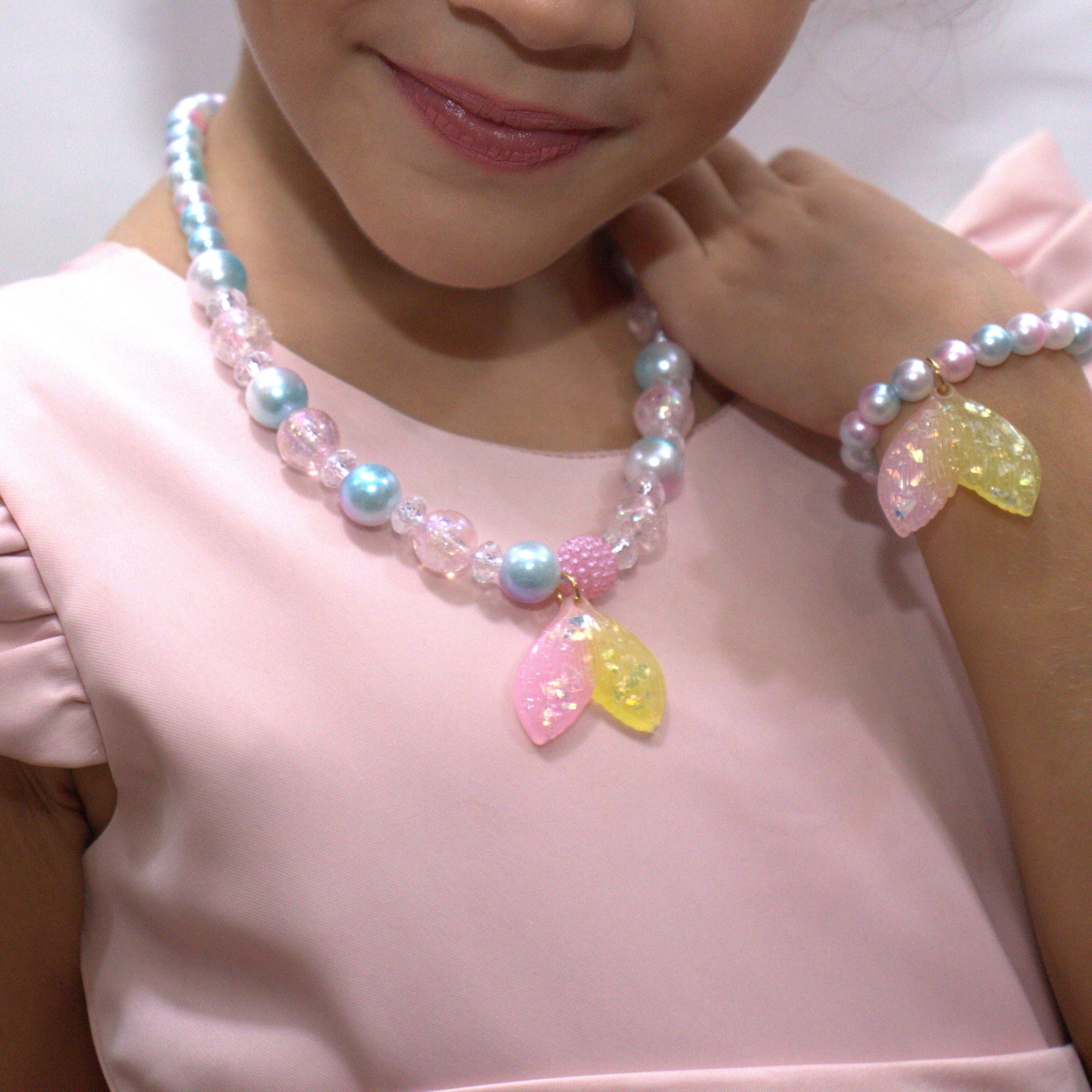 Coffret Reine Sirene - Parure Collier + bracelet - Yuko B.