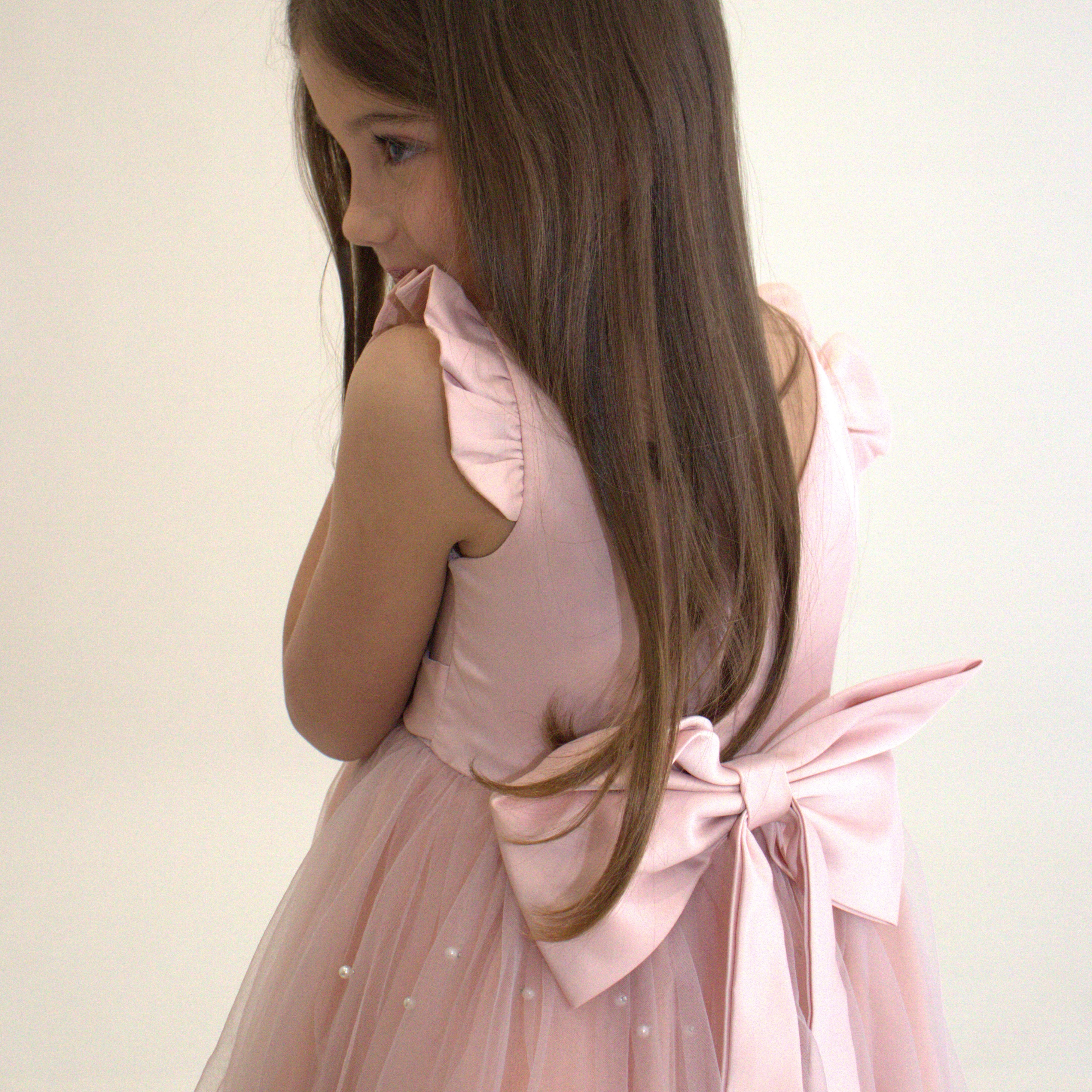 Robe de cérémonie ALICE - Rose - Taille: 150 cm (9/10 ans) — accessoire enfant Yuko B.