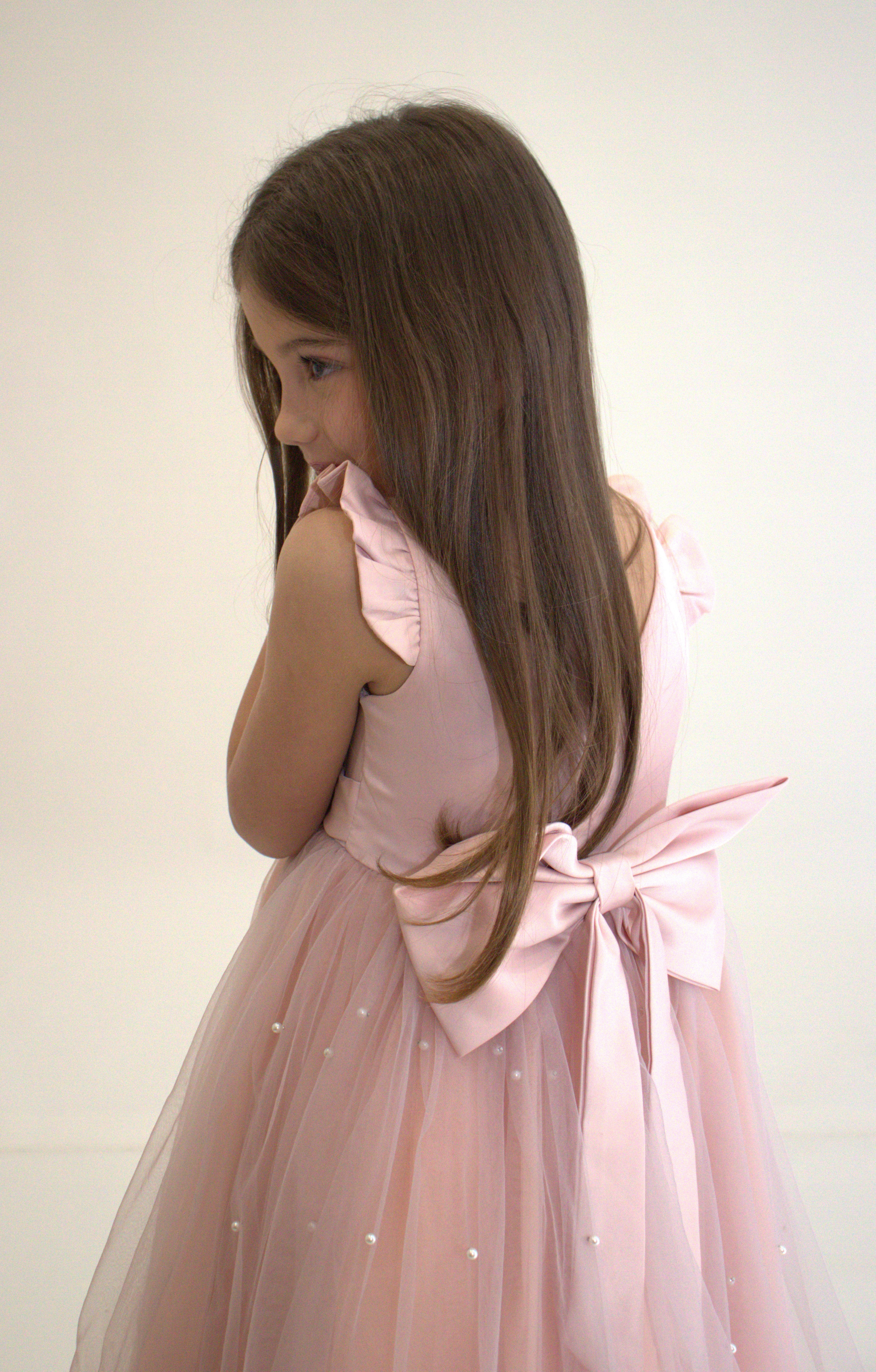 Robe de cérémonie ALICE - Rose - Taille: 150 cm (9/10 ans) — accessoire enfant Yuko B.