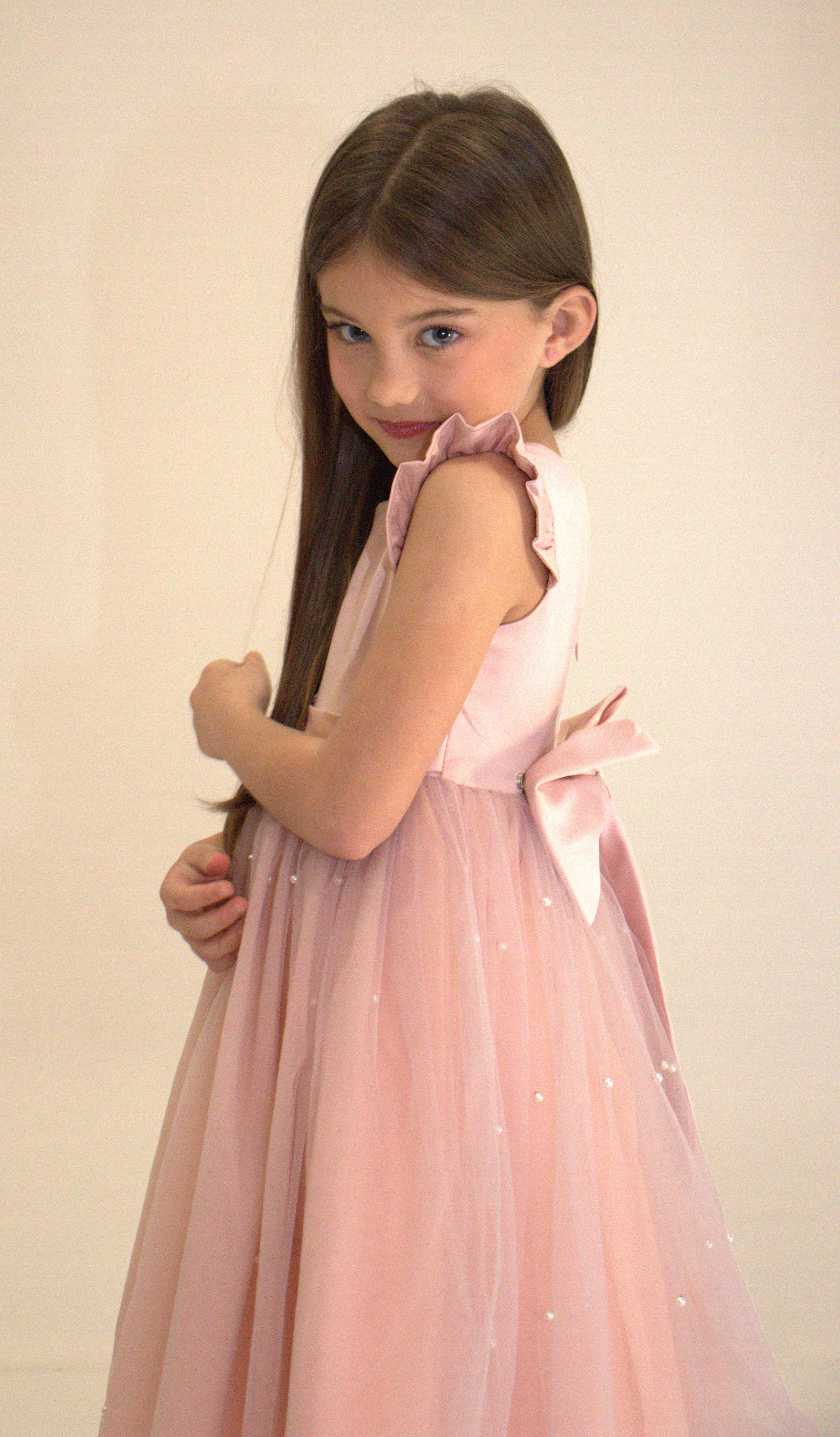 Robe de cérémonie ALICE - Rose - Taille: 150 cm (9/10 ans) avec accessoires — Yuko B.