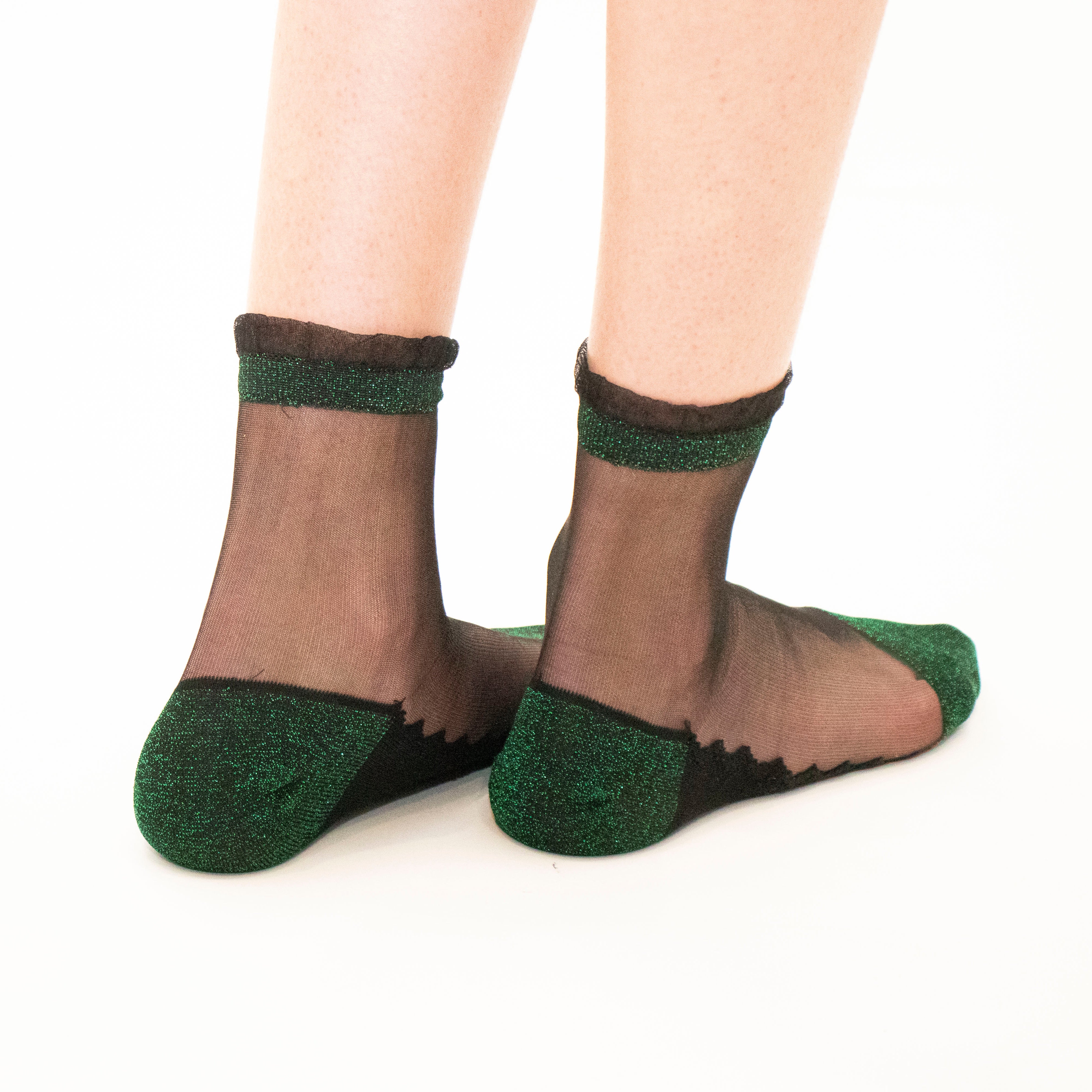 Shine - Forêt - La chaussette femme en voile ultra-résistant détail — Yuko B.