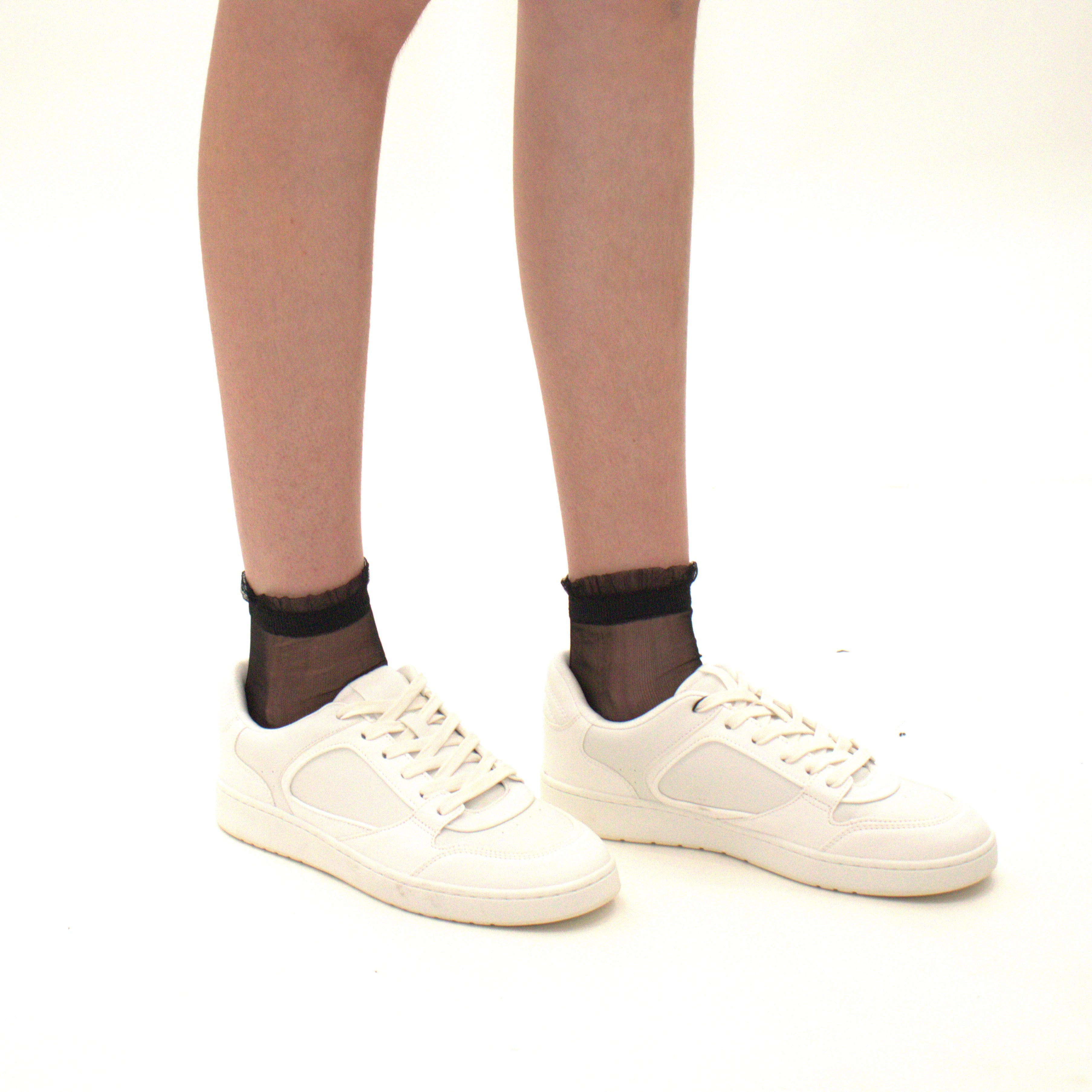 Shine - Noir - La chaussette femme en voile ultra-résistant — accessoire enfant Yuko B.
