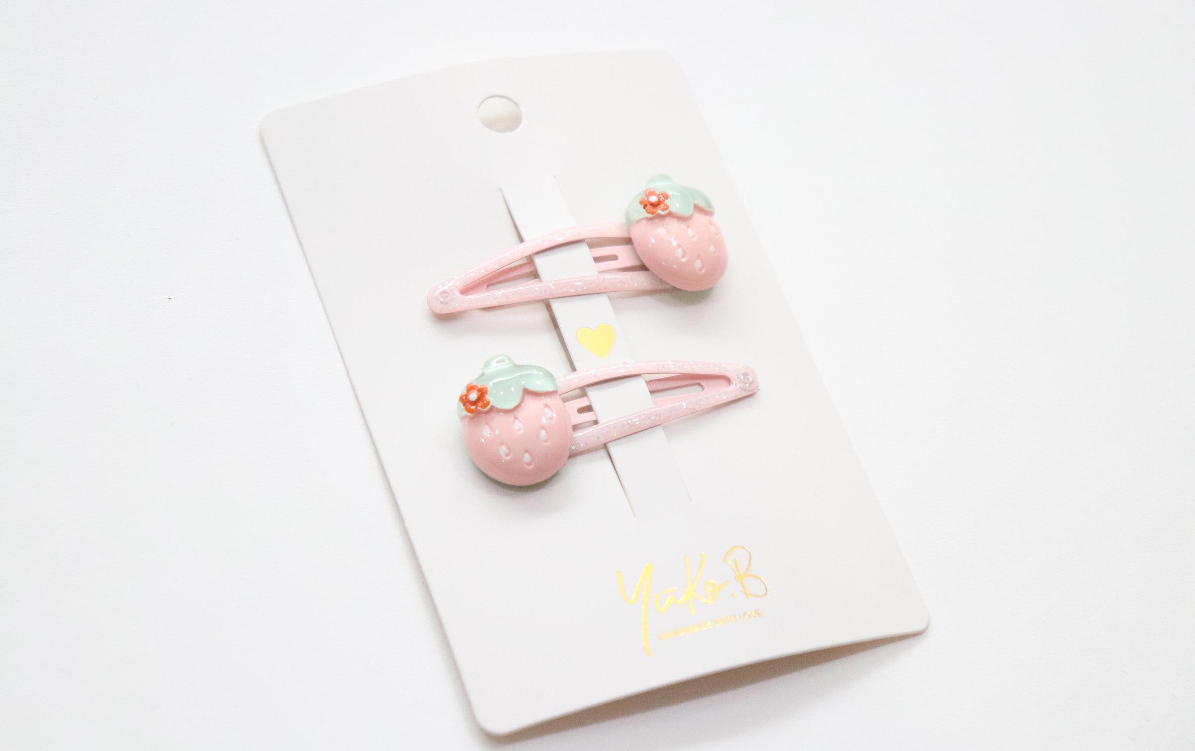 Barrettes Strawberries - Jolies fraises ouvert — Yuko B.