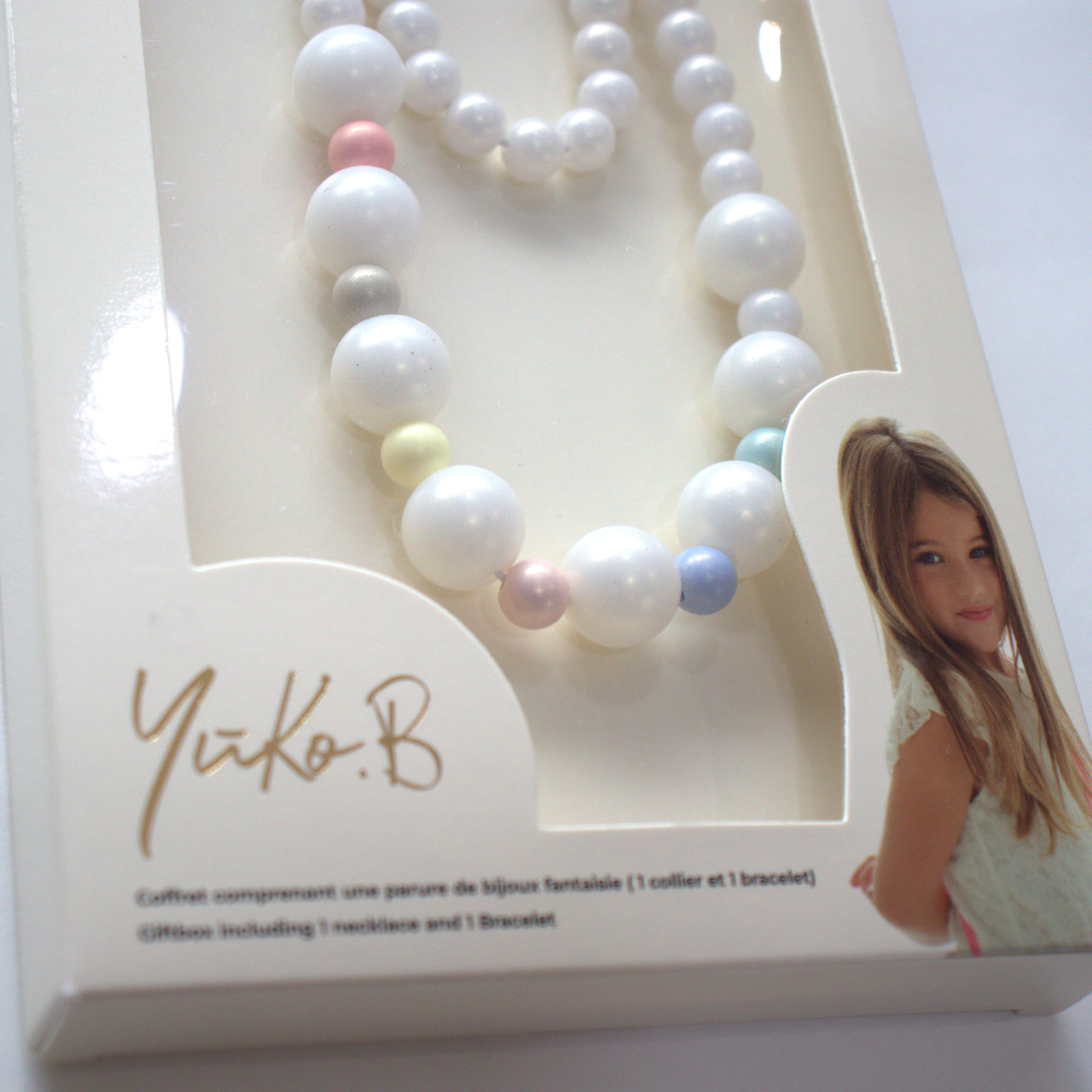 Coffret Tara - blanc - Parure Collier + bracelet - Yuko B.