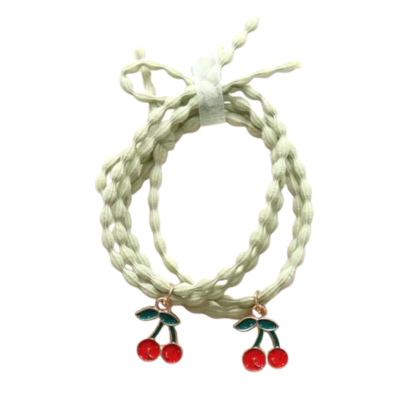 Elastiques Cheveux Bracelet - Cherries — Yuko B.