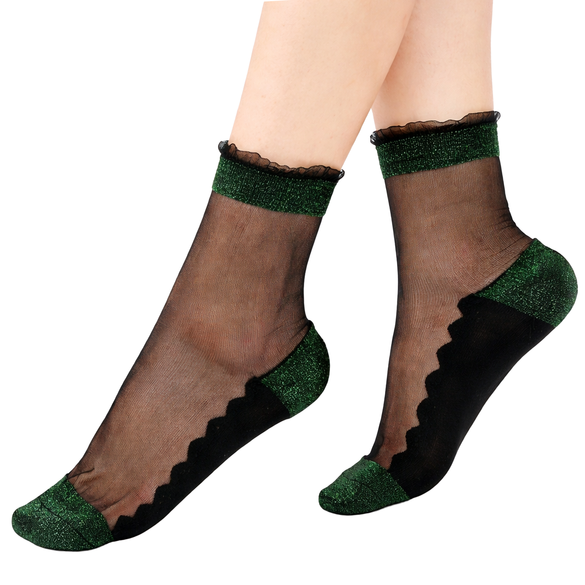 Shine - Forêt - La chaussette femme en voile ultra-résistant — Yuko B.