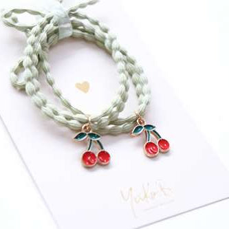 Elastiques Cheveux Bracelet - Cherries - Yuko B.
