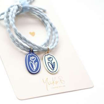 Elastiques cheveux Bracelet - Flowers - Yuko B.