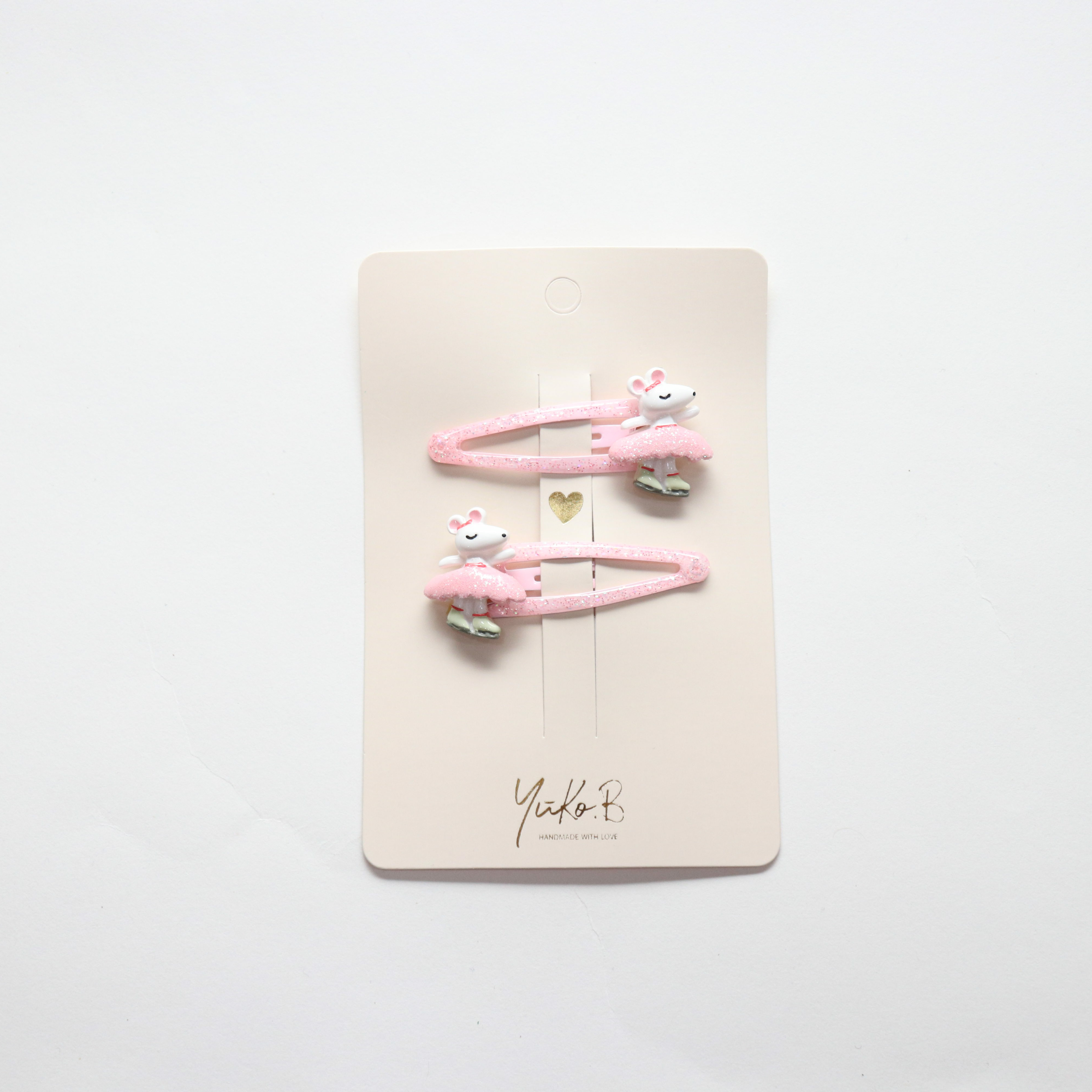 Barrettes à cheveux - Danseuses petites souries Ballerinas - Yuko B.