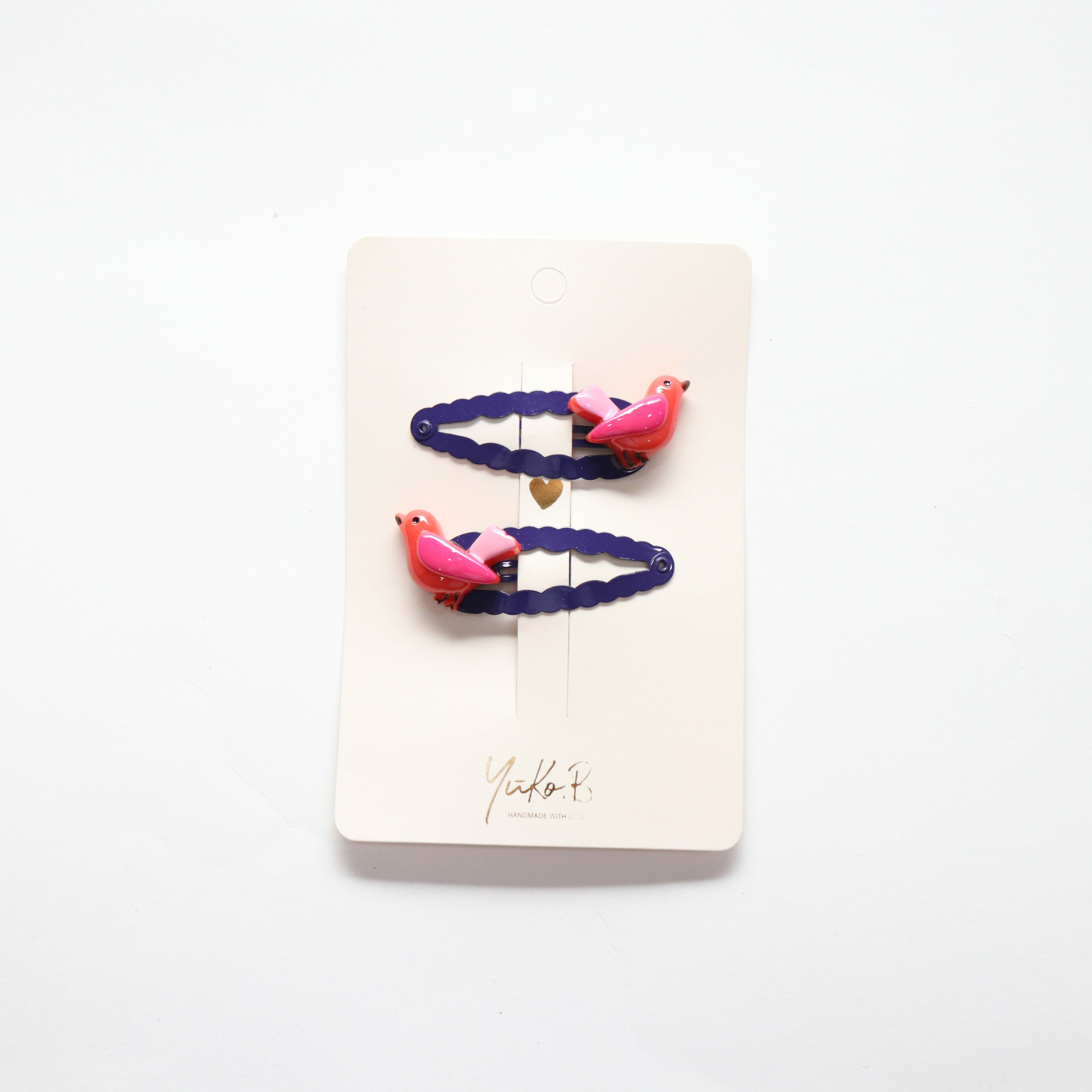 Barrettes à cheveux - Oiseaux - Birdies - Yuko B.