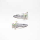 Barrettes à cheveux - Lamas argentés Inca - Yuko B.