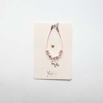 Bracelet en cordon pour enfants - Licorne - Magical Rose - Yuko B.