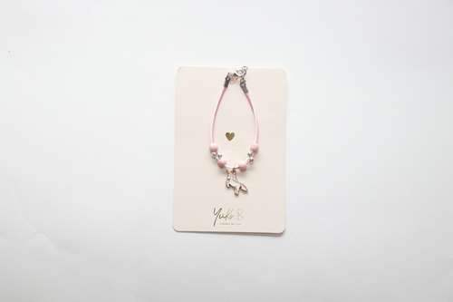 Bracelet en cordon pour enfants - Licorne - Magical Rose - Yuko B.