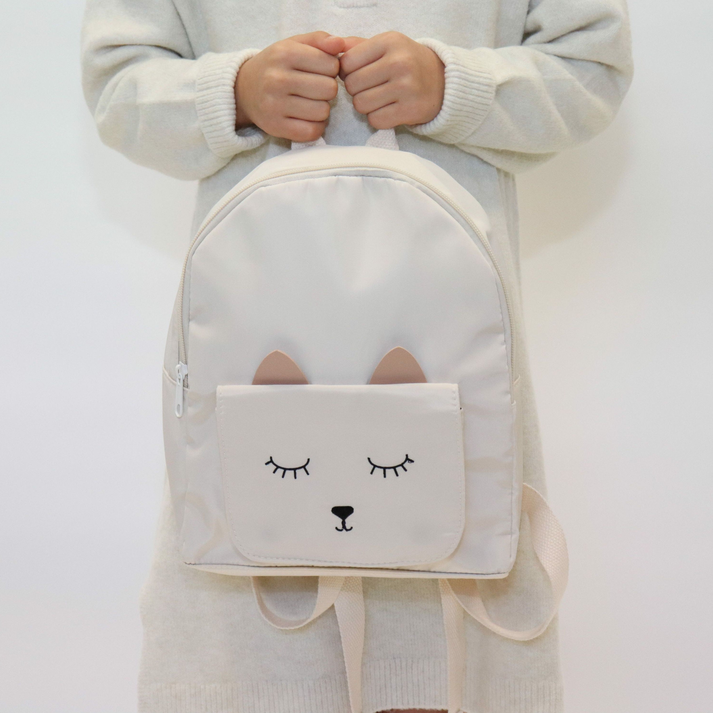 Sac à dos mode animaux pour enfant "petit chaton" MINA - Beige - Yuko B.