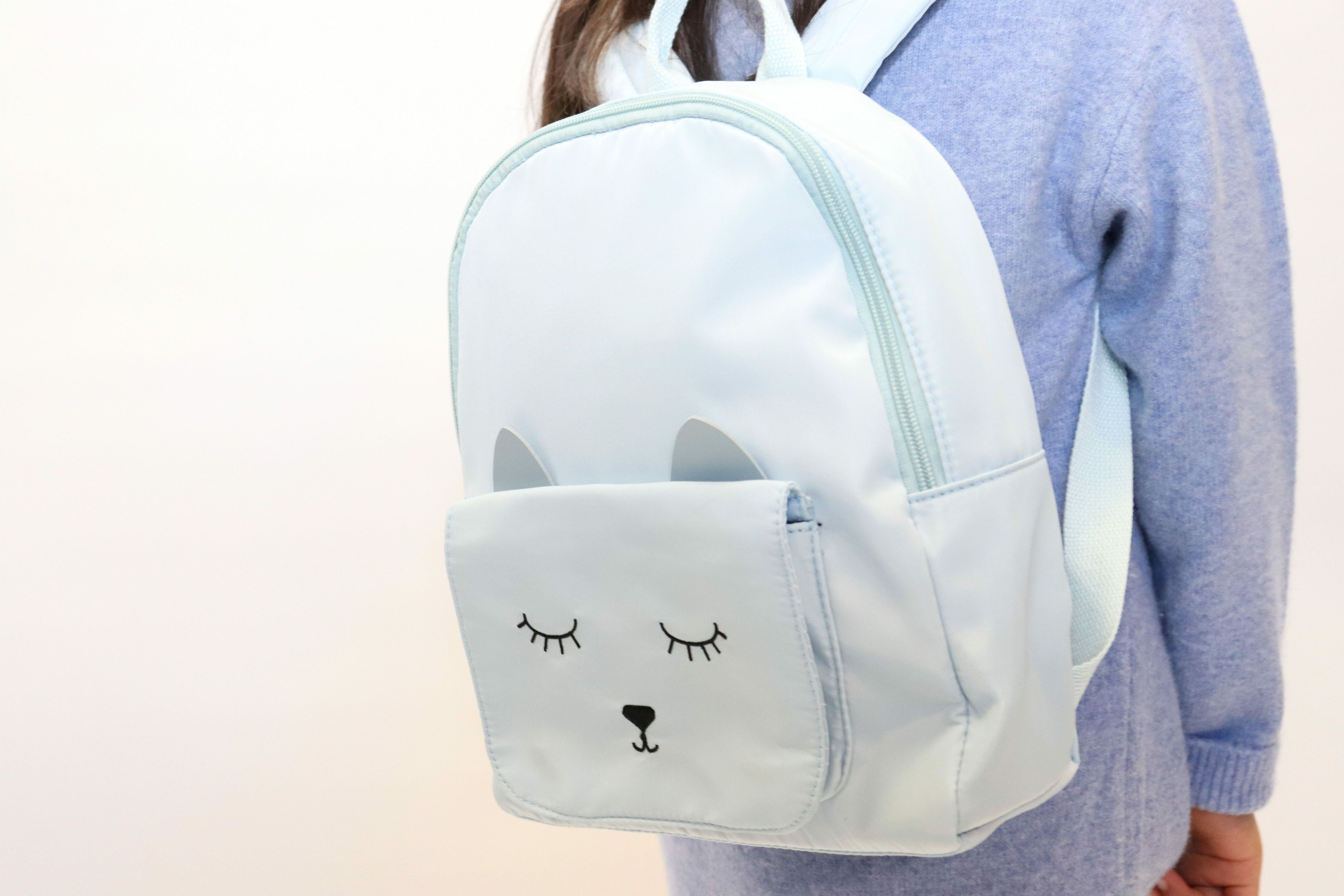 Sac à dos mode animaux pour enfant "petit chaton" MINA - bleu - Yuko B.