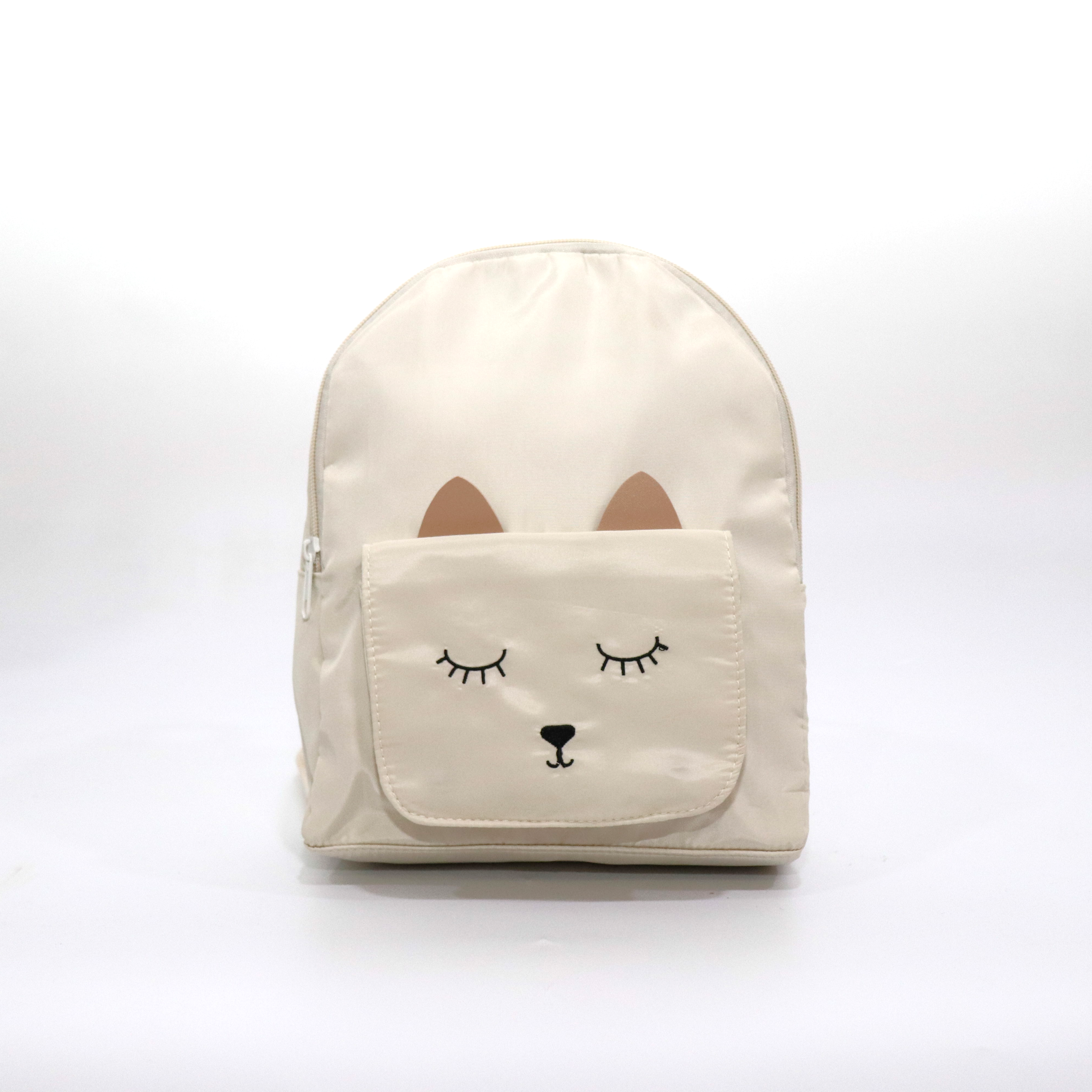 Sac à dos mode animaux pour enfant "petit chaton" MINA - Beige - Yuko B.