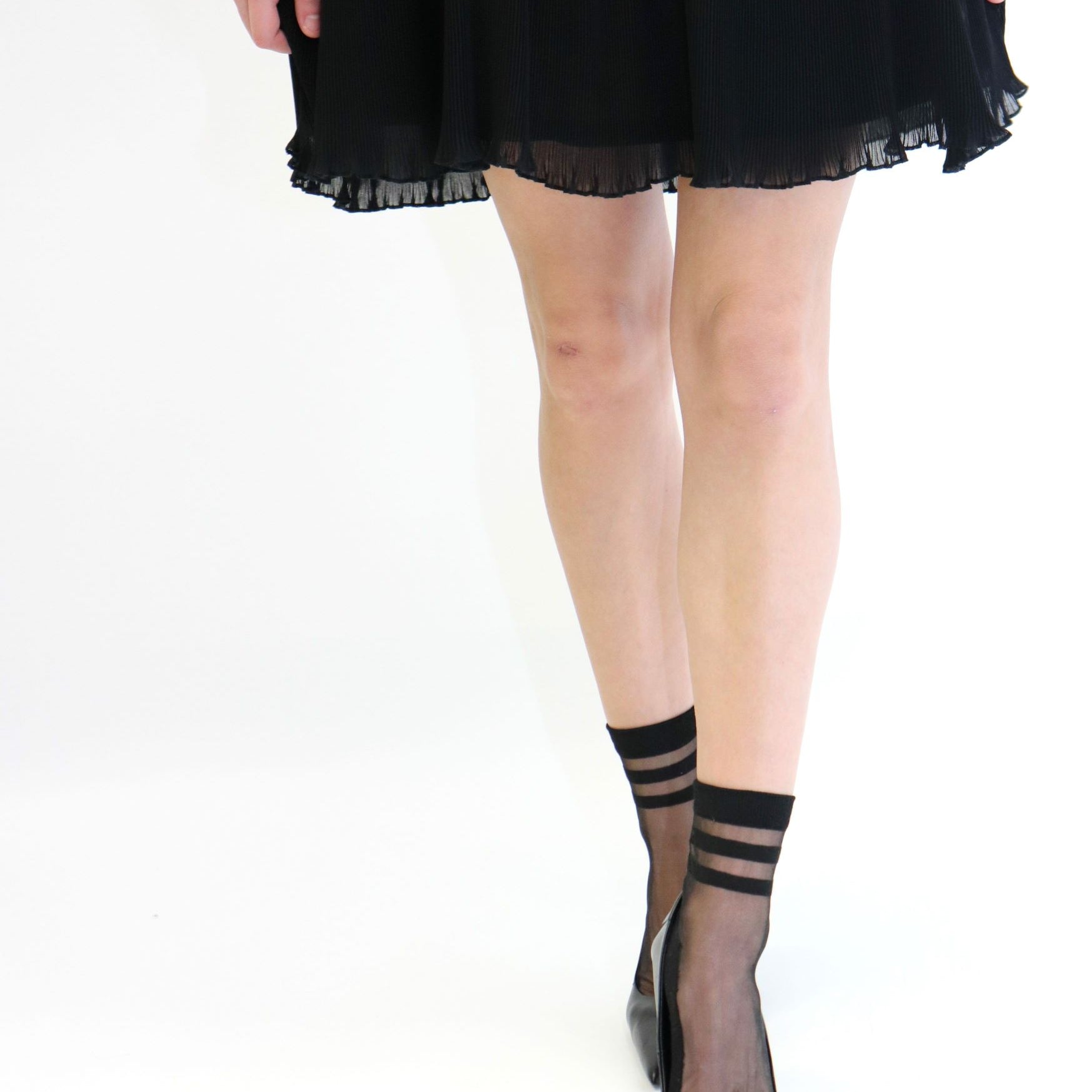 Chaussettes en voile transparant resistant - Be a Neo Queen - Black - Yuko B.