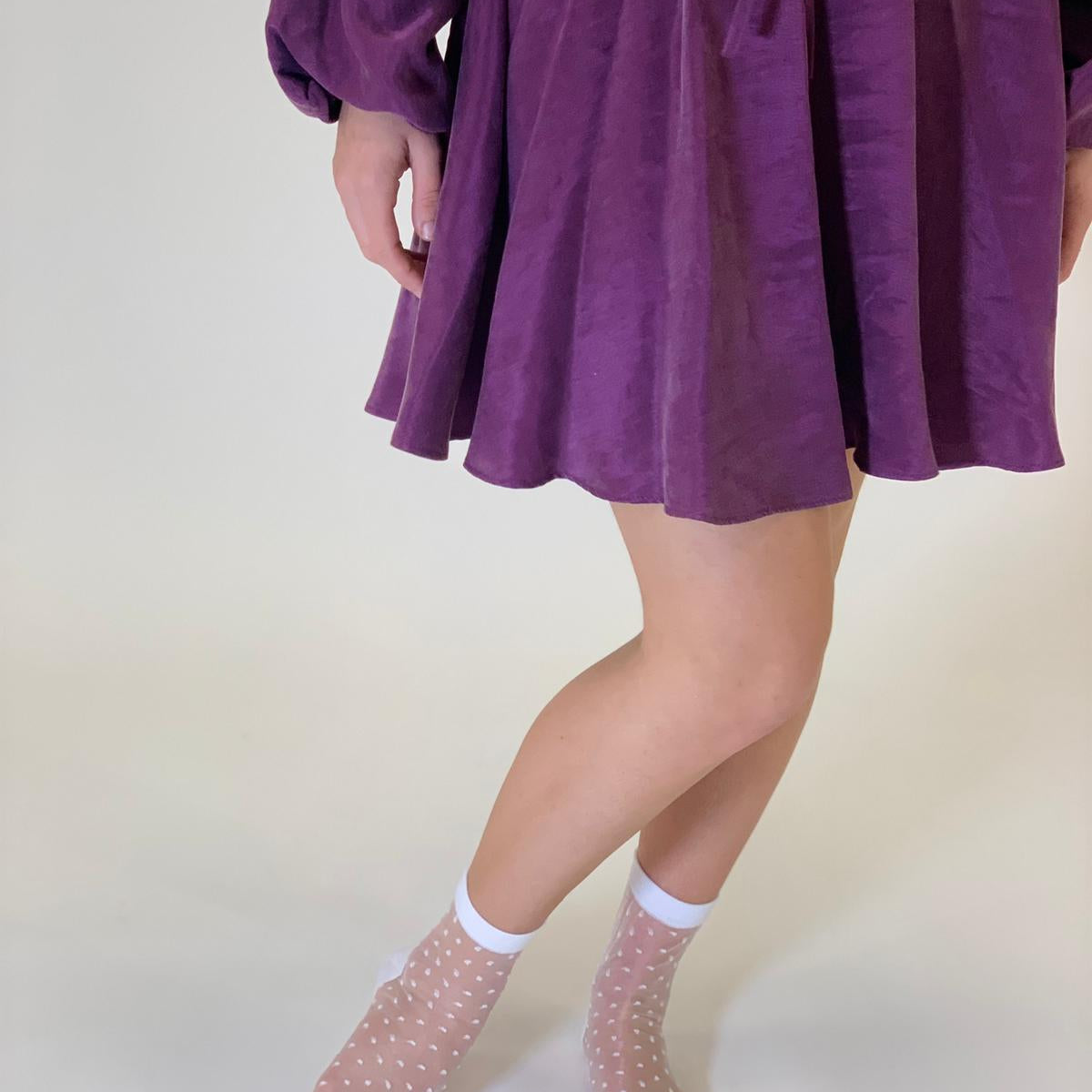 Chaussettes en voile resistant - Be Plumeti - White - Yuko B.