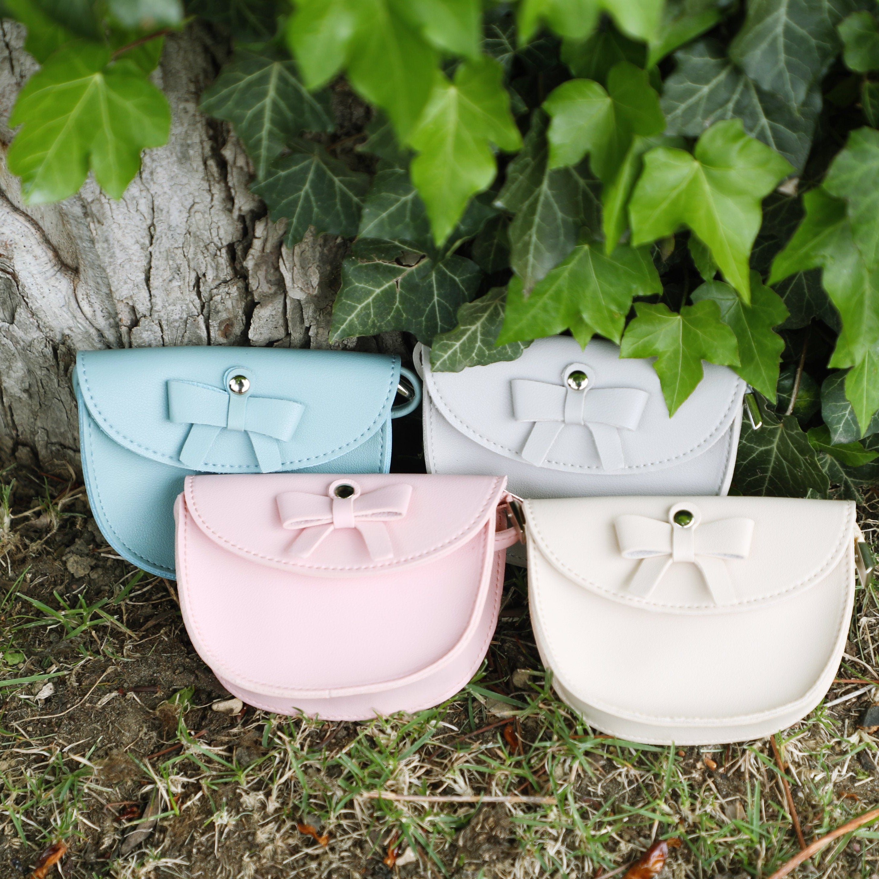 Sac bandoulière enfant - Louise Bleu - Yuko B.