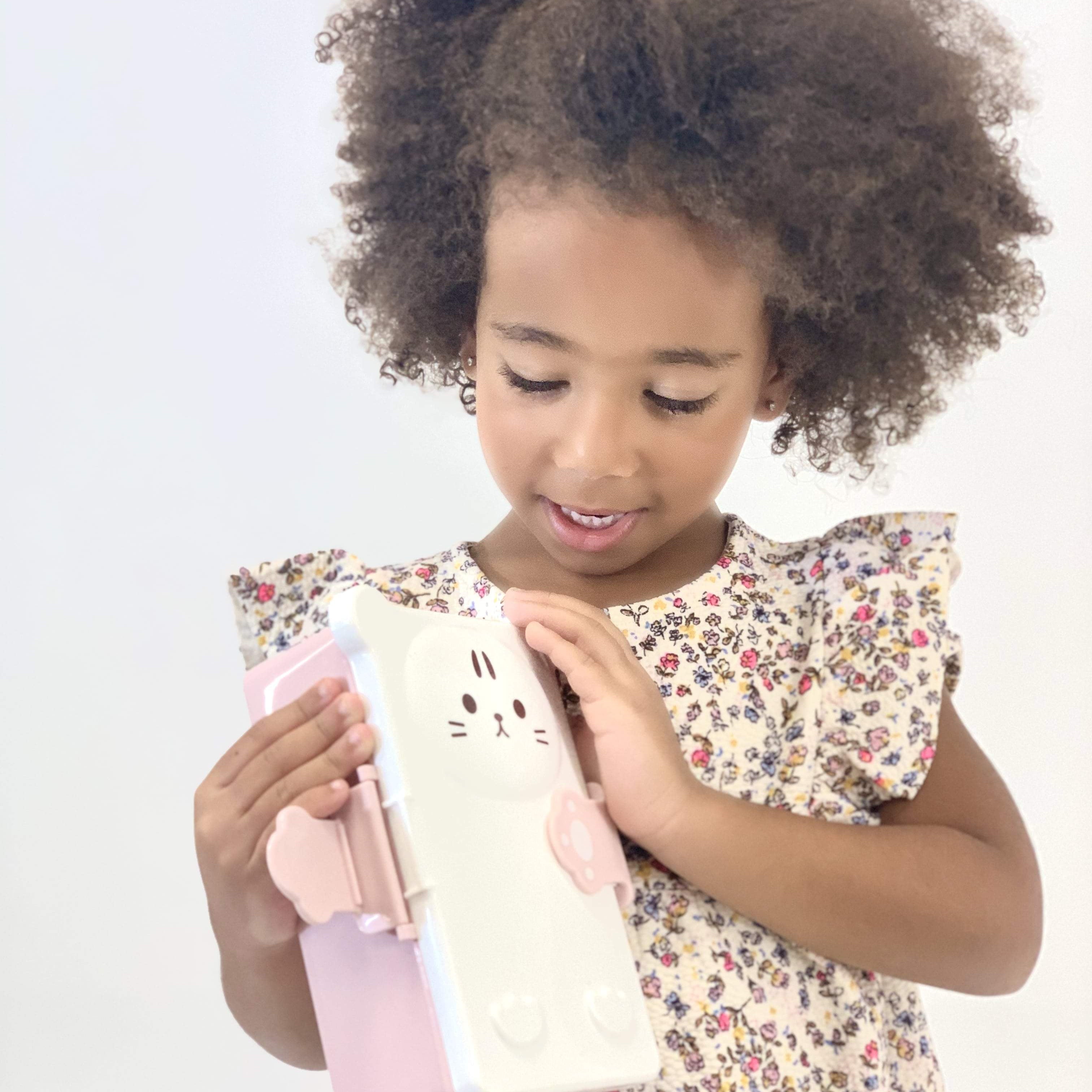 Boîte à goûter Bento pour enfants - Chat Rose - Yuko B.