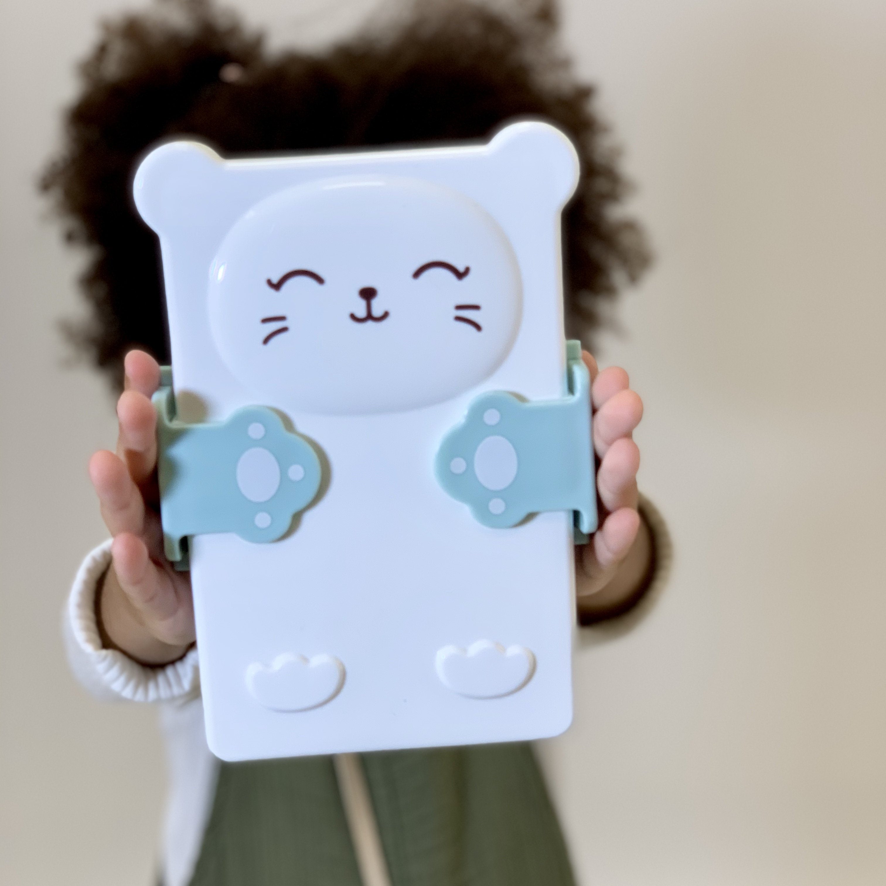 Boîte à goûter Lunchbox hermetique & sans BPA - Chat Menthe - Yuko B.